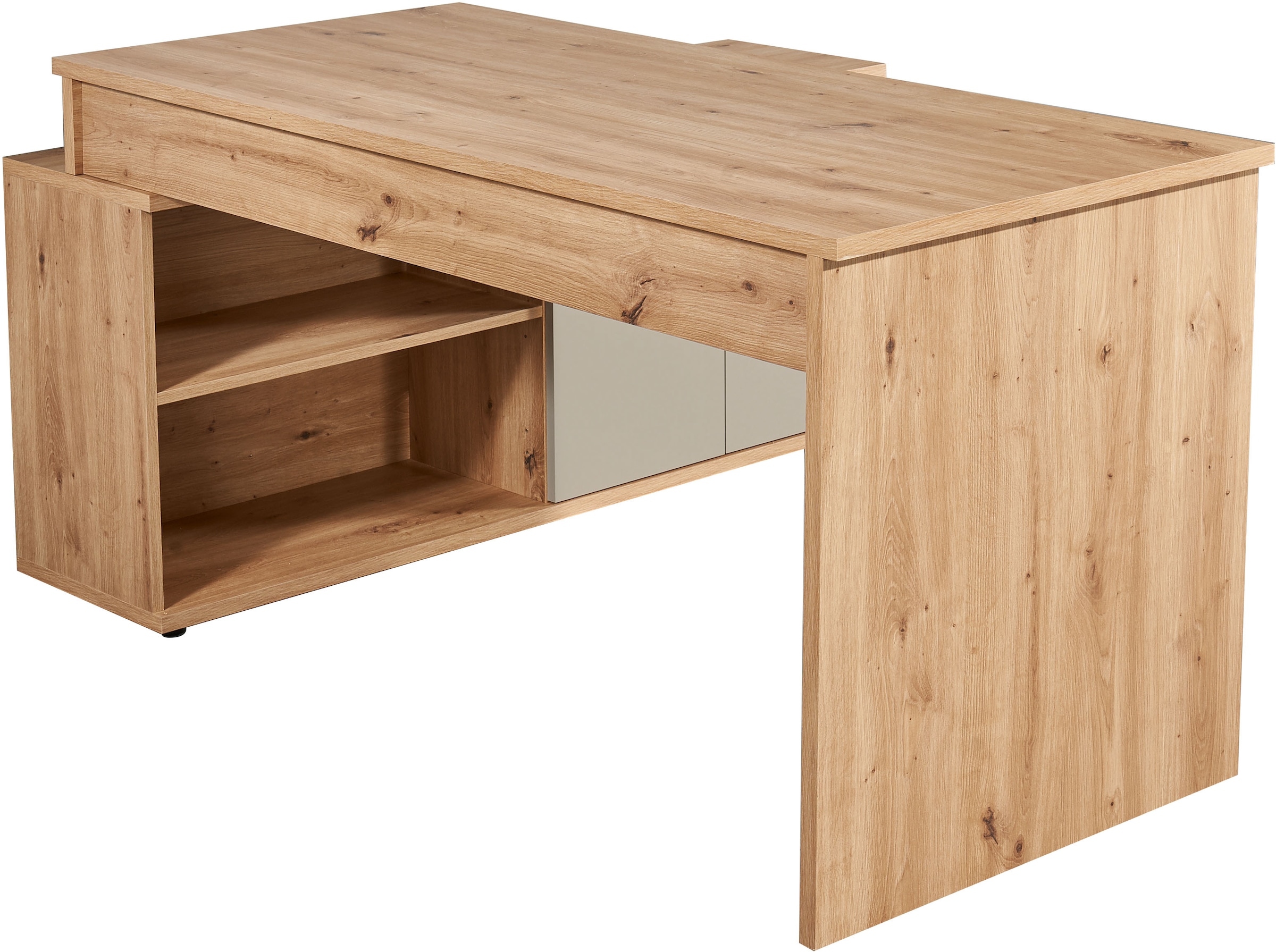 BEGA OFFICE Schreibtisch »Kanada, BxHxT 160x74x130 cm« 1 Stk. tlg. Breite 160cm, Softclose für Türen