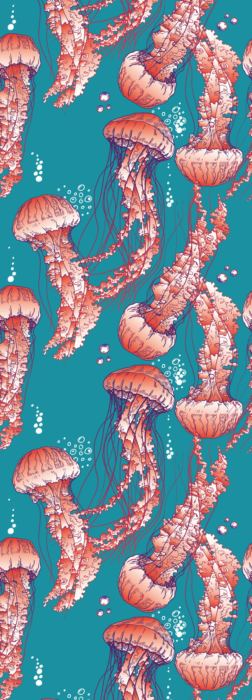 queence Vinyltapete »Aylin« Meer   Motiv   Strand   bedruckt   gemustert günstig online kaufen