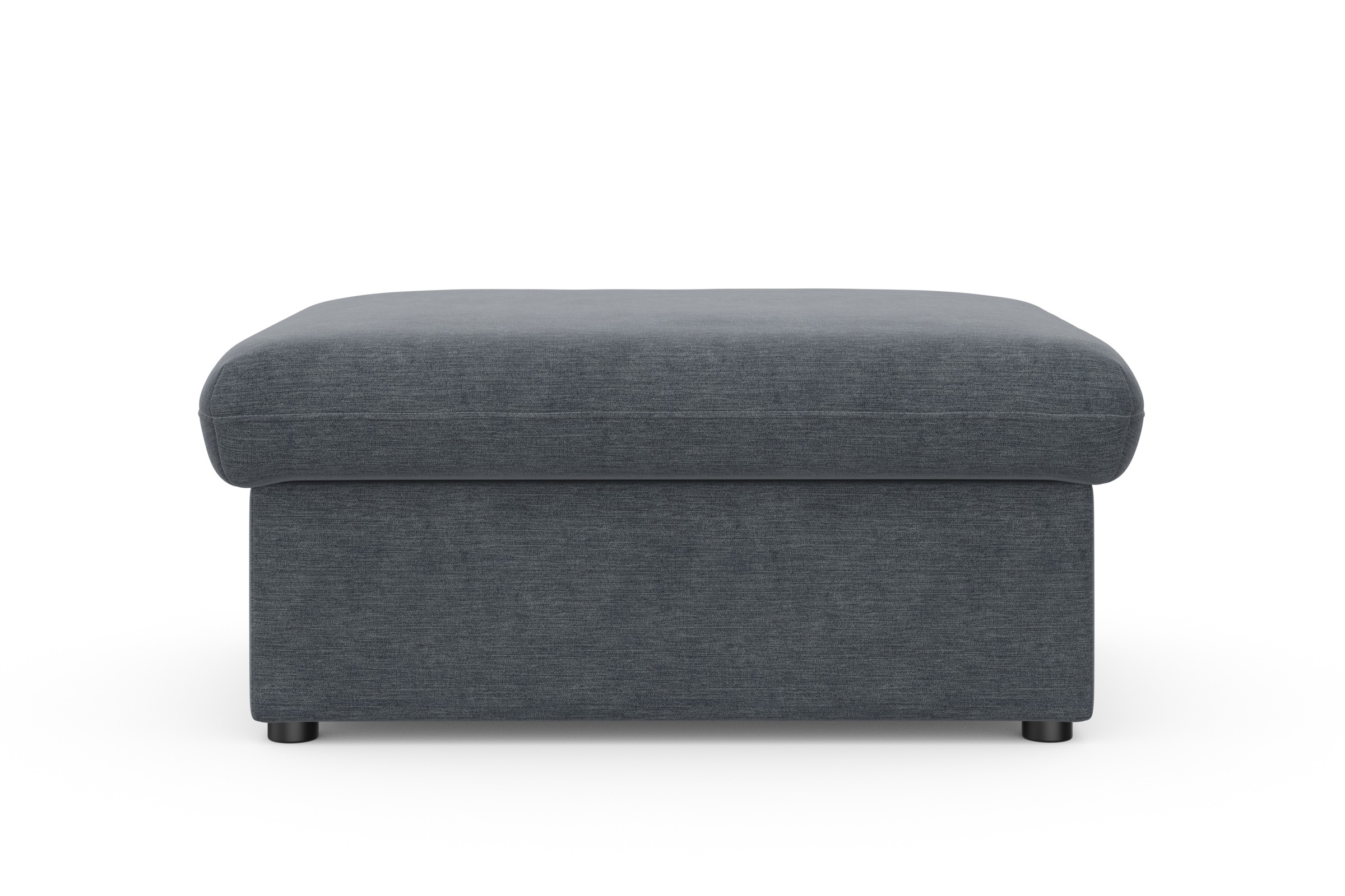 DOMO collection Hocker »Topper«, mit Wellenunterfederung, auf Kunststoffgleitern