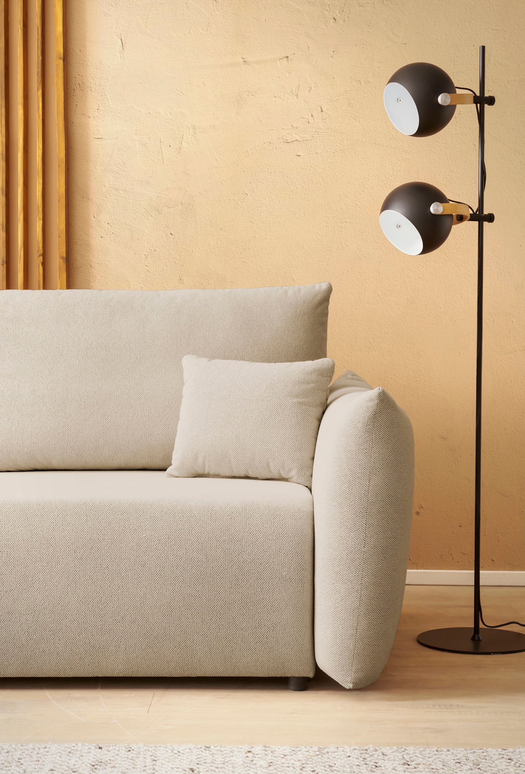 INOSIGN 3-Sitzer »MAVAS Schlafsofa mit Bettkasten«, ca.240/108cm (Liegefläche 212/145 cm), Cord, Chenille, Struktur
