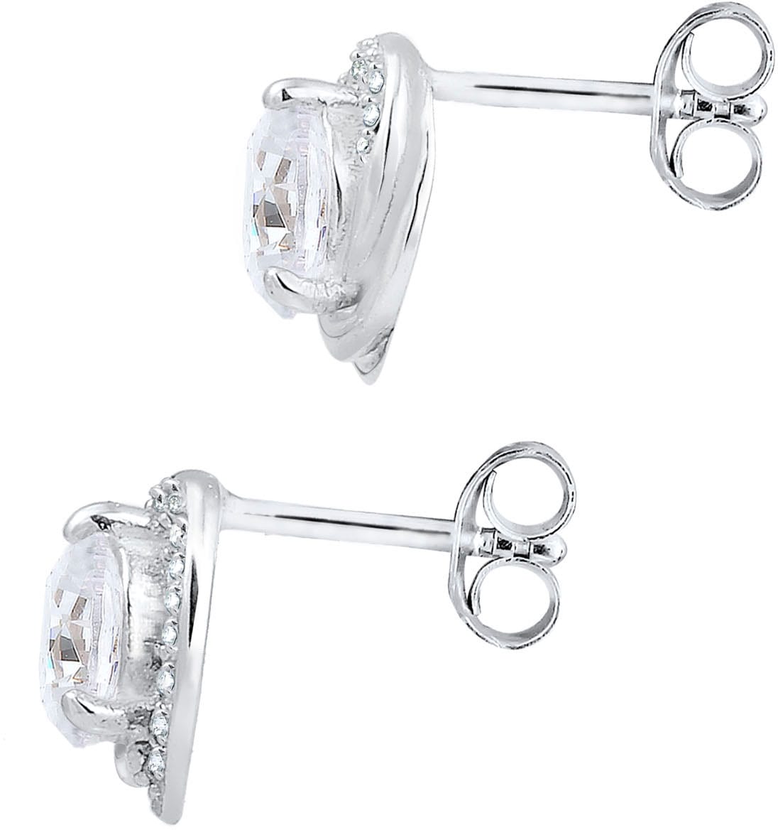 Elli Paar Ohrstecker »Schmuck Geschenk Silber 925 Ohrringe« mit Glasstein