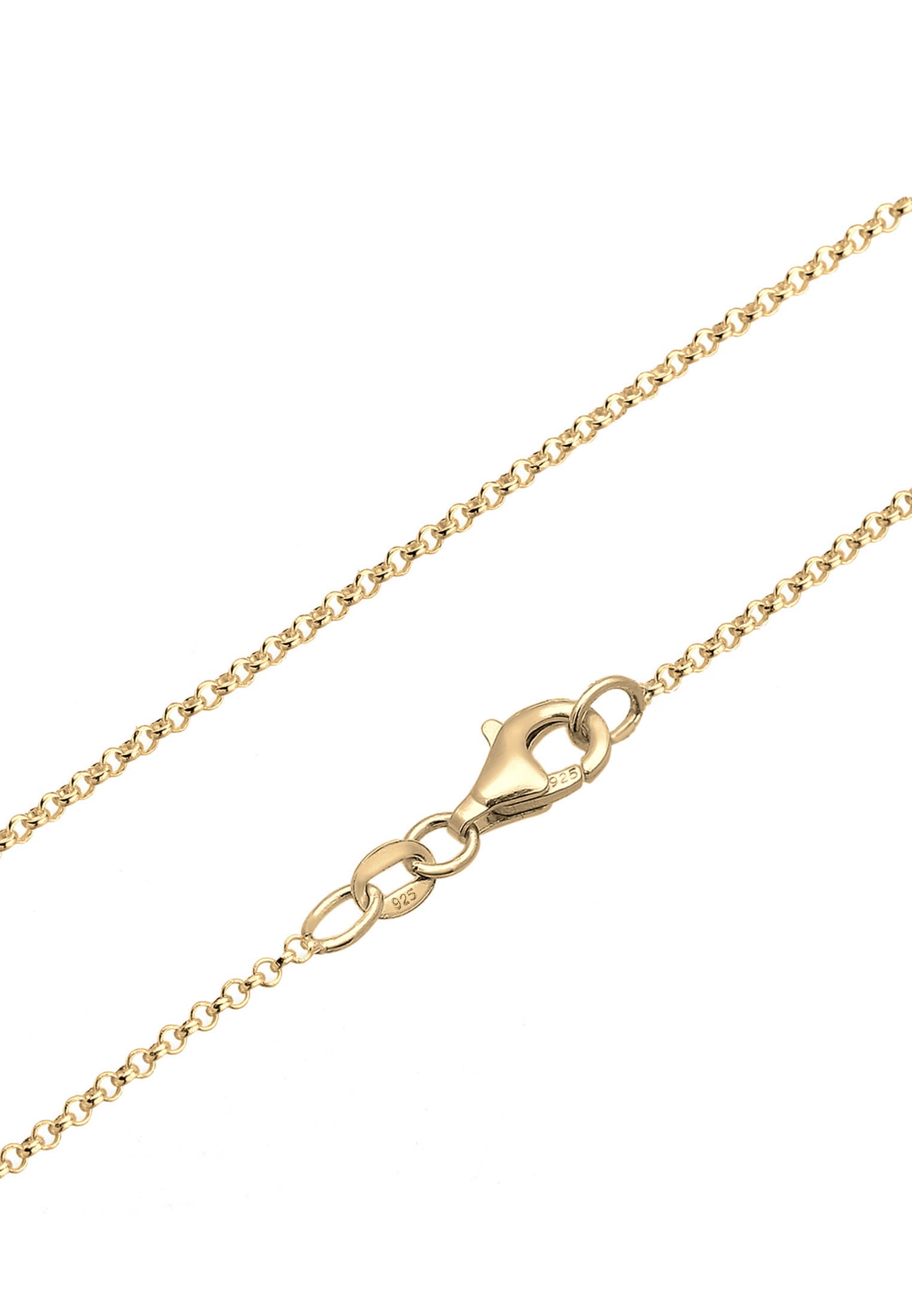 Elli Kette mit Anhänger »Plättchen Vintage Buchstabe M Initialen 925 Sterling Silber«