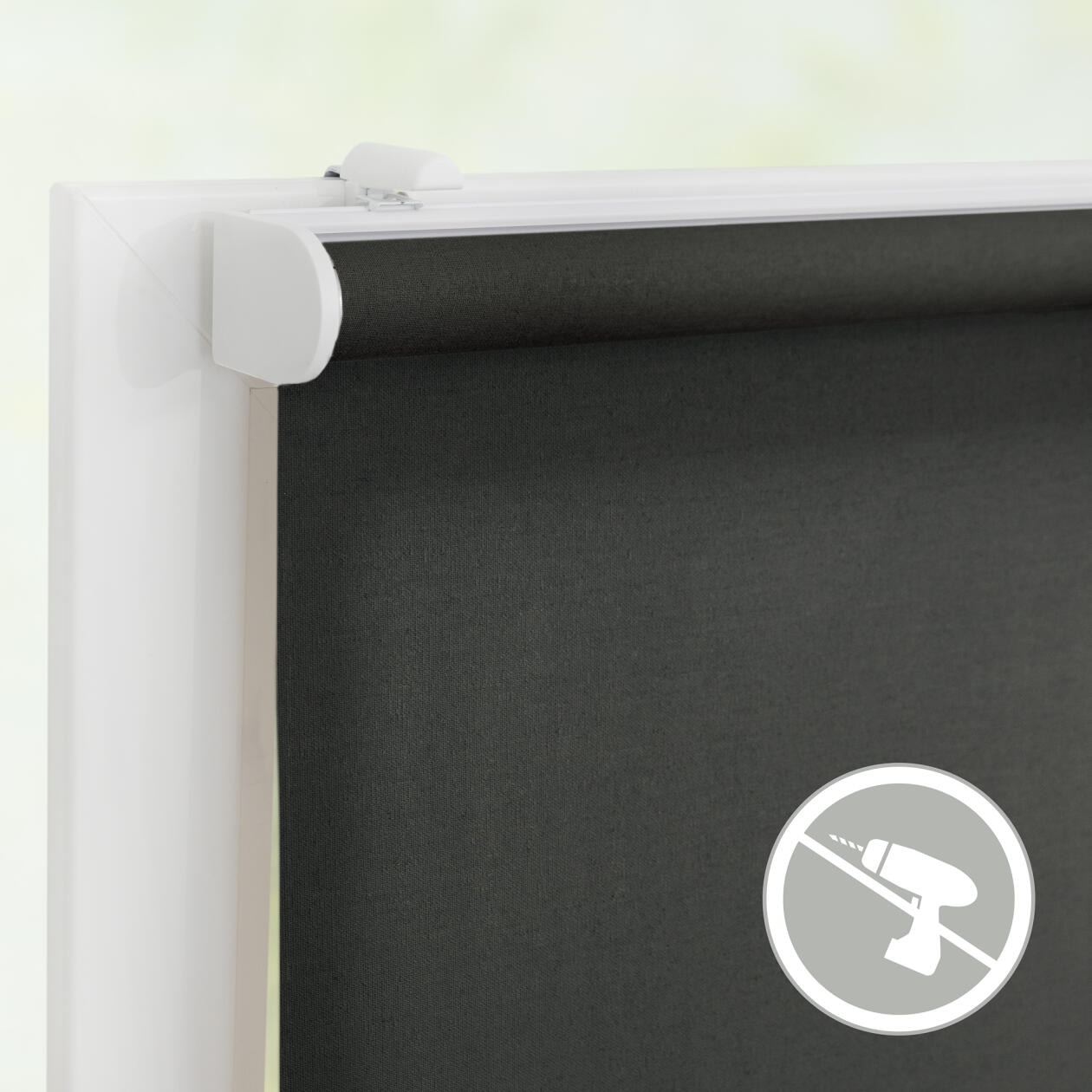 LICHTBLICK ORIGINAL Rollo »Klemmfix, ohne Bohren«, blickdicht, Blendschutz-Sichtschutz, mit Bohren/ohne Bohren, freihängend, Steuerbar mit Bluetooth-App, integrierter Elektromotor und Akku