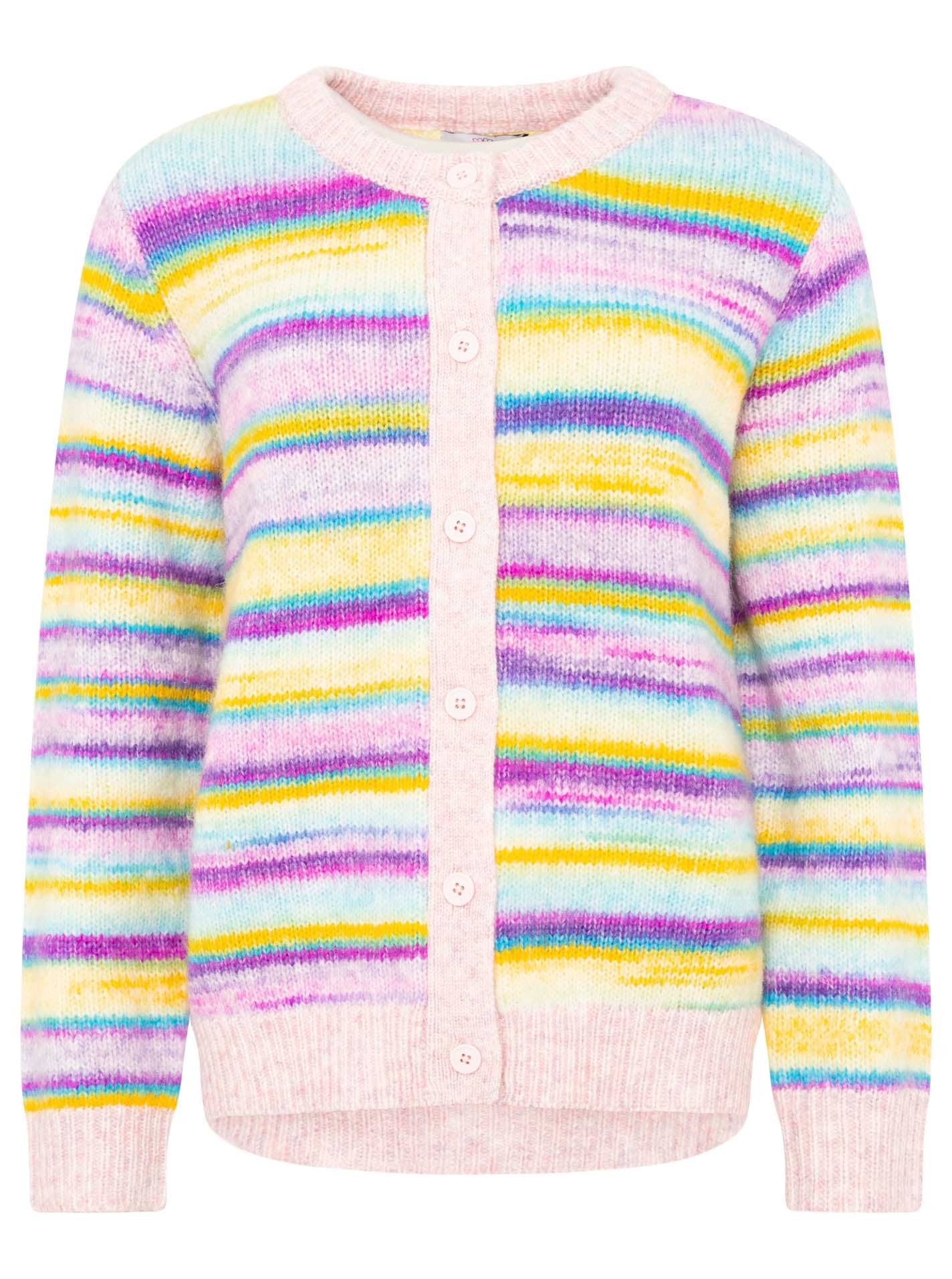 Zwillingsherz Strickjacke »"Kleine Streifen"« mit Knöpfen und Wollanteil