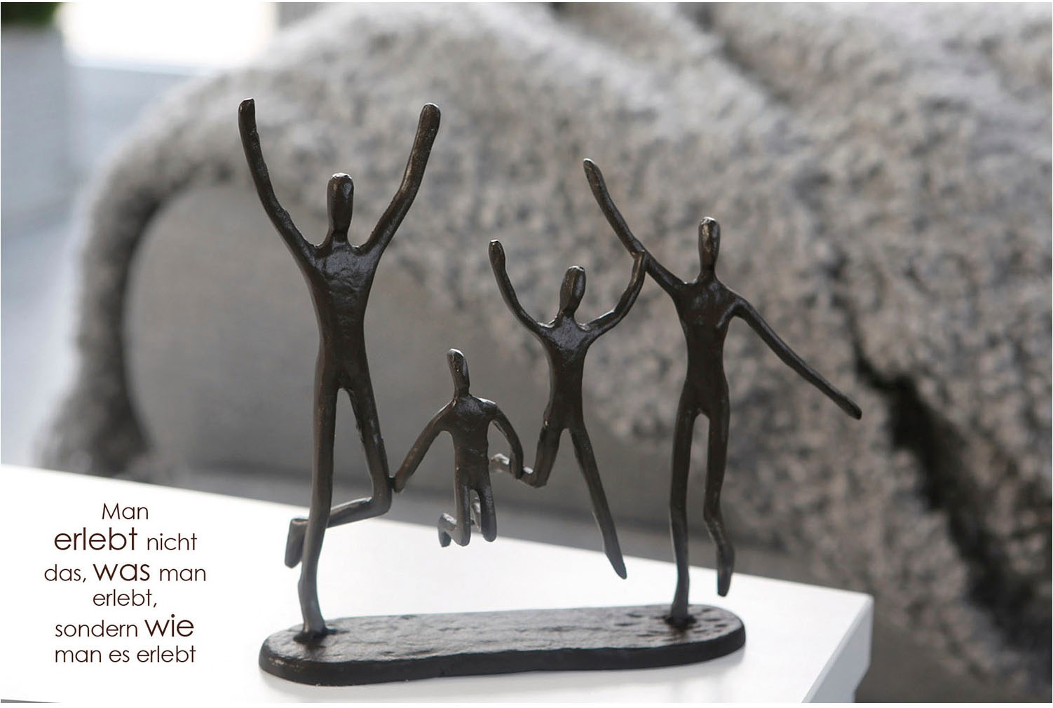 Casablanca by Gilde Dekofigur »Skulptur Jumping braun H. 20 cm« günstig online kaufen