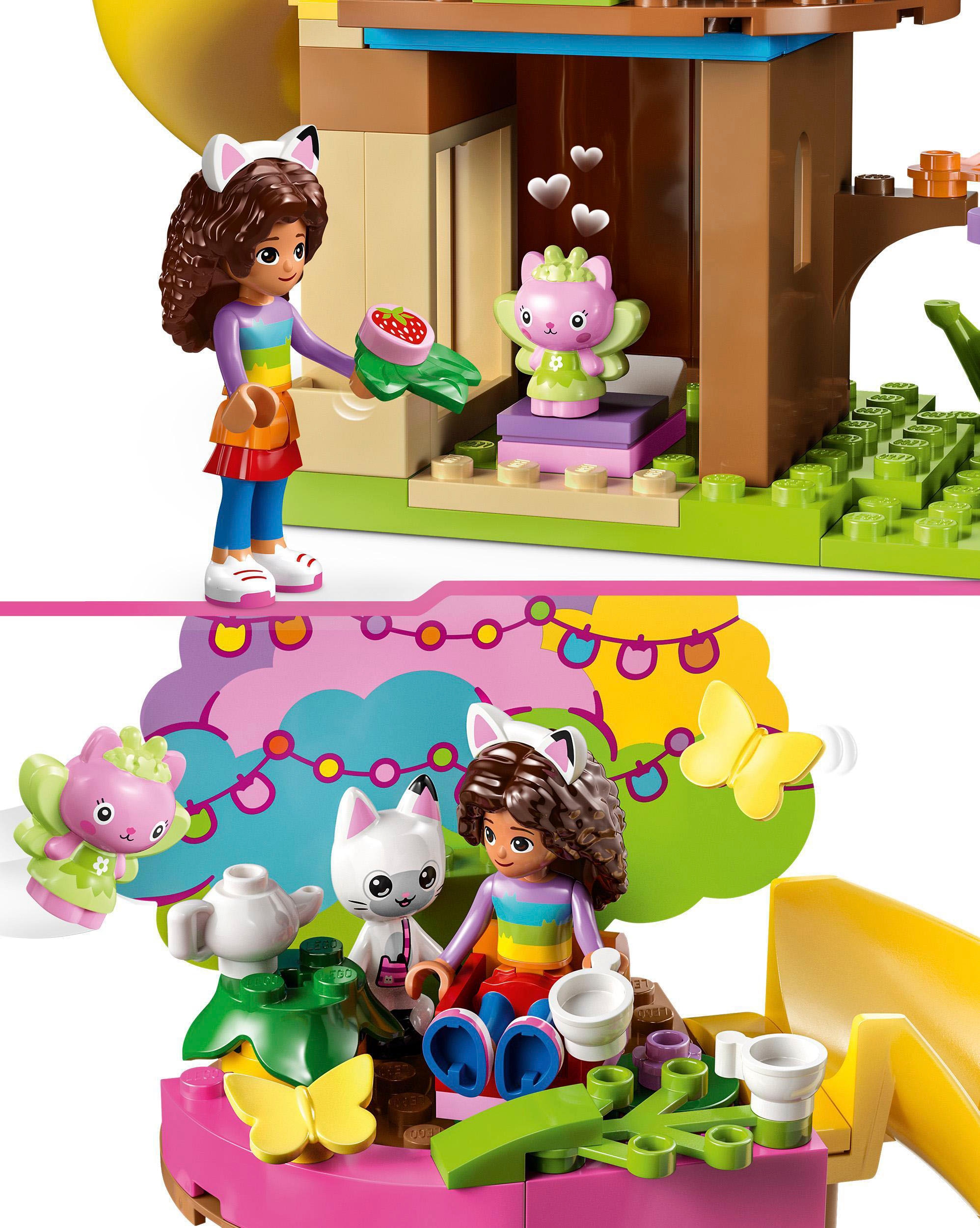 LEGO® Konstruktionsspielsteine »Kitty Fees Gartenparty (10787), LEGO® Gabby's Dollhouse«, (130 St.), Made in Europe