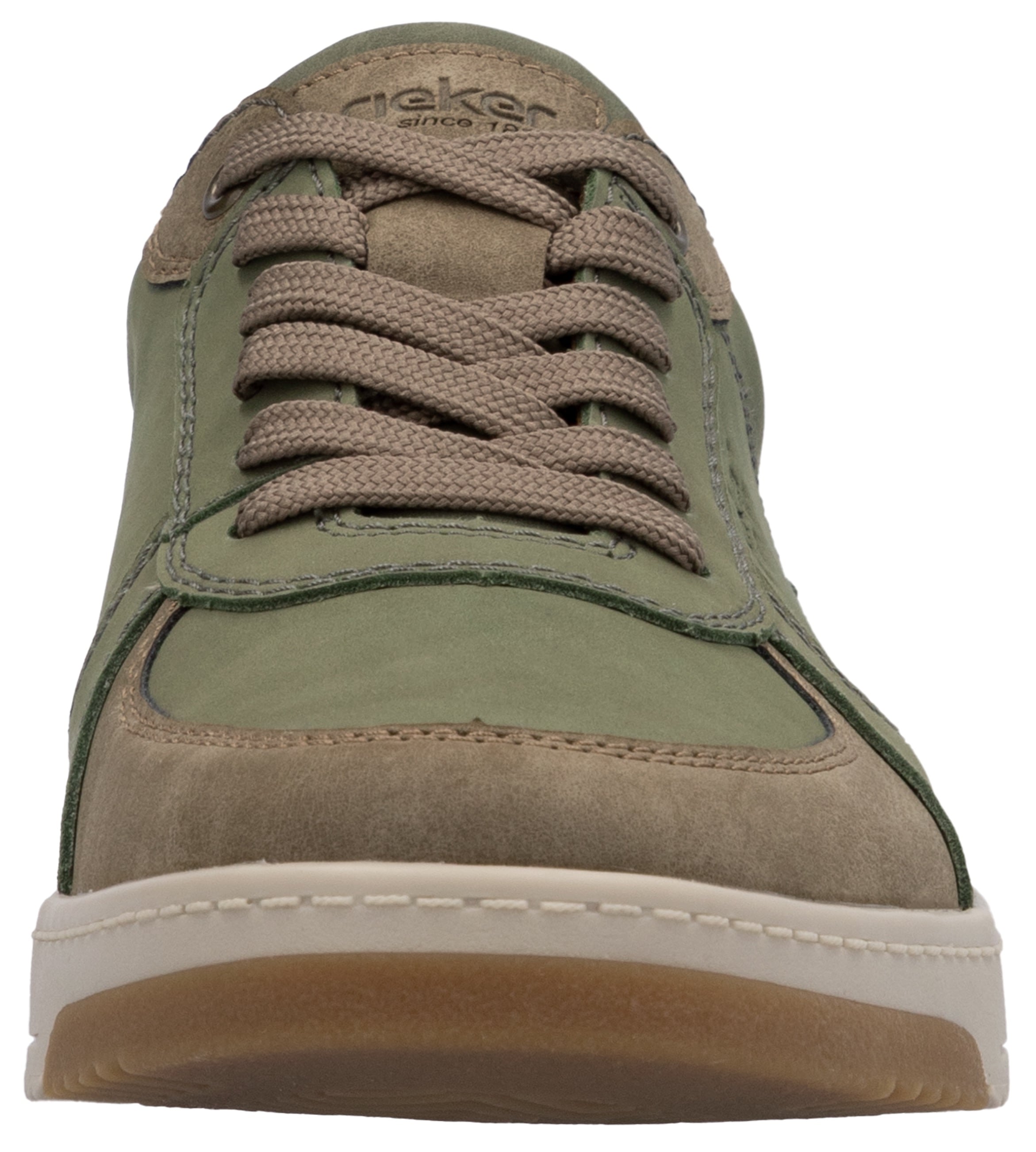Rieker Sneaker, Freizeitschuh, Halbschuh, Schnürschuh mit gepolstertem Schaftrand
