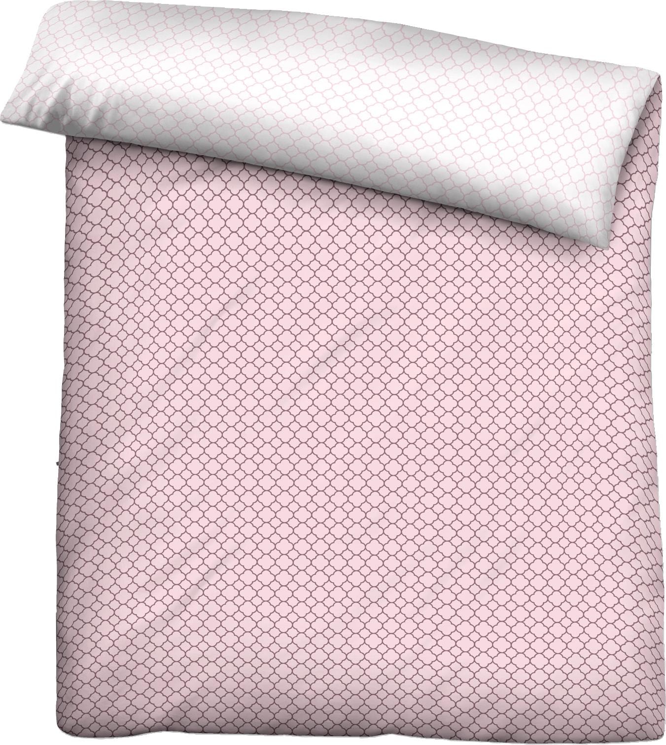 Biberna Wendebettbezug »Mix & Match in Größe 135x200 oder 155x220 cm« Bettbezug aus Baumwolle, gemusterte Bettwäsche mit Wendeoptik