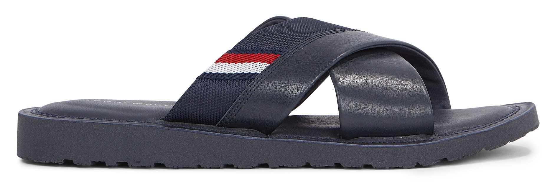 Tommy Hilfiger Pantolette CORE HILFIGER LTH CRISS C SANDAL Sommerschuh Schlappen Poolslides in lassigem Style bestellen Quelle