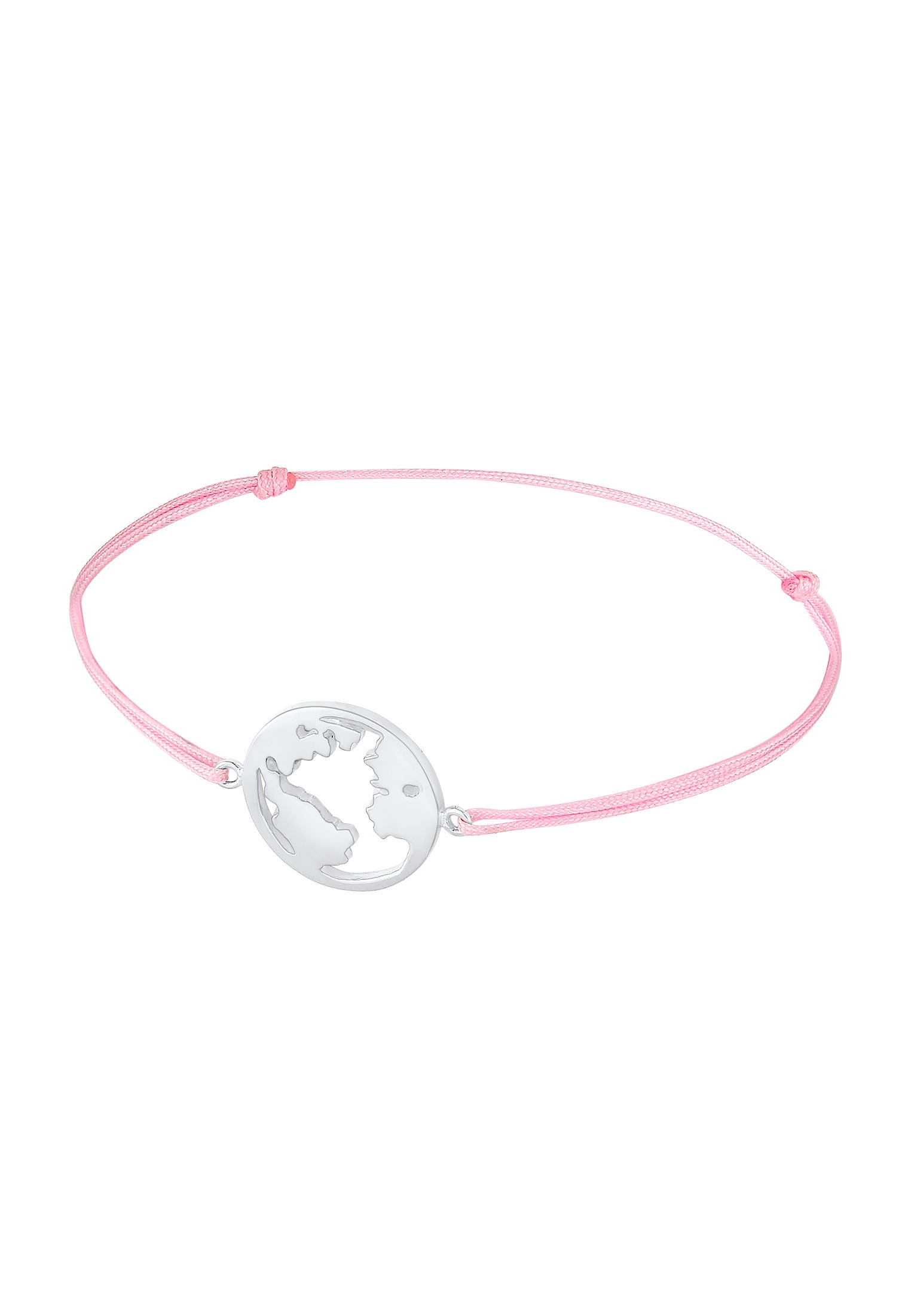 Elli Armband »Weltkugel Globus Reise Nylon Bändchen 925 Silber«