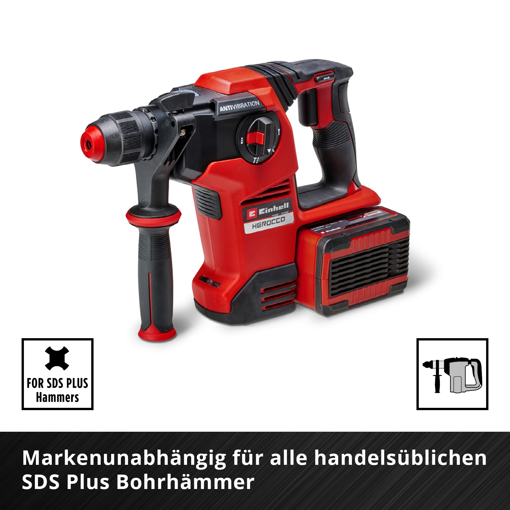 Einhell Meißel-Set, (3 tlg.), Spitzmeißel, Flachmeißel, Spatmeißel