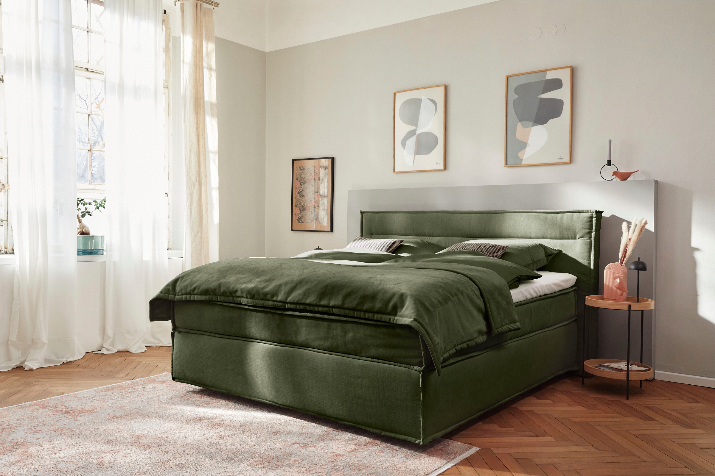 Musterring Boxspringbett »JustB! SC100«, schwebende Optik, inklusive Topper, verschiedene Farben, 180 x 200 cm