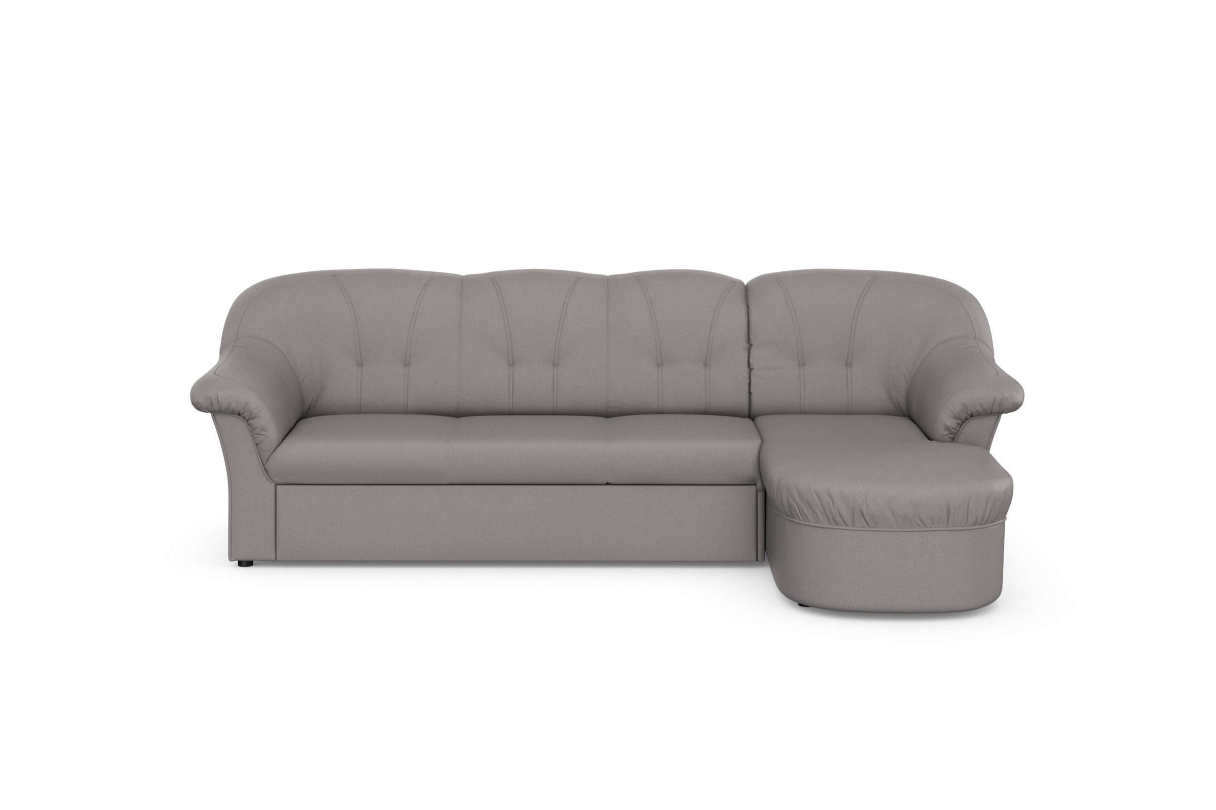 DOMO collection Ecksofa »Pegnitz, elegante Rückensteppung, kompakte Stellma günstig online kaufen