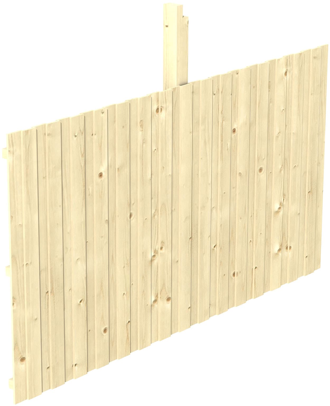 Skanholz Carport-Rückwand aus Deckeschalung 20x120mm