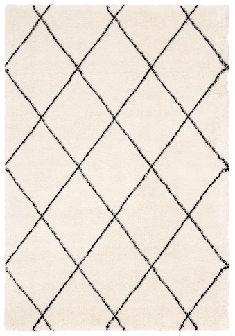 Leonique Hochflor-Teppich »Belle«, rechteckig, Rauten-Design, weiche Haptik kaufen
