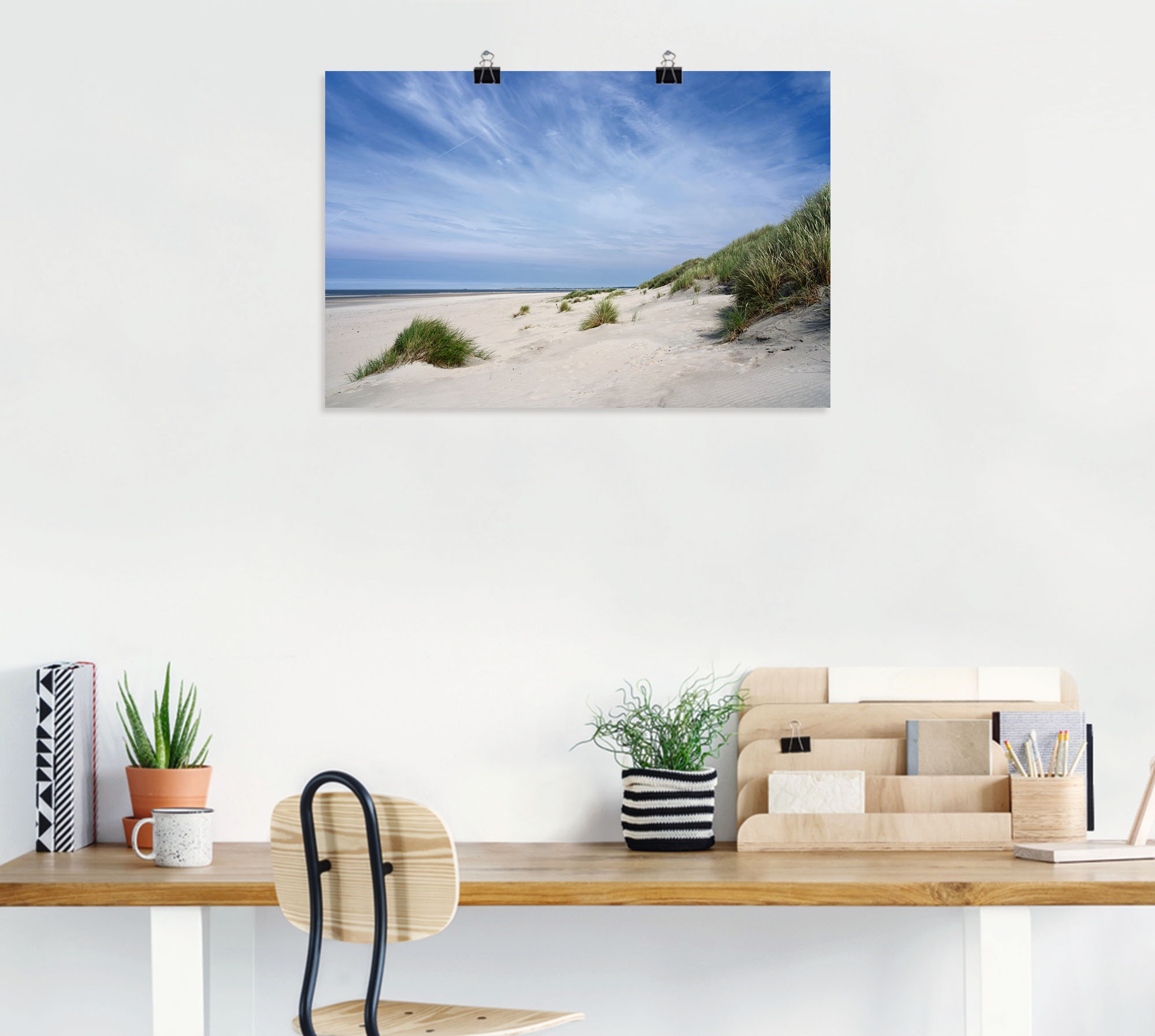 Artland Poster »Strandlandschaft auf Baltrum«, Strandbilder, (1 St.), als Alubild, Leinwandbild, Wandaufkleber oder Poster in versch. Größen