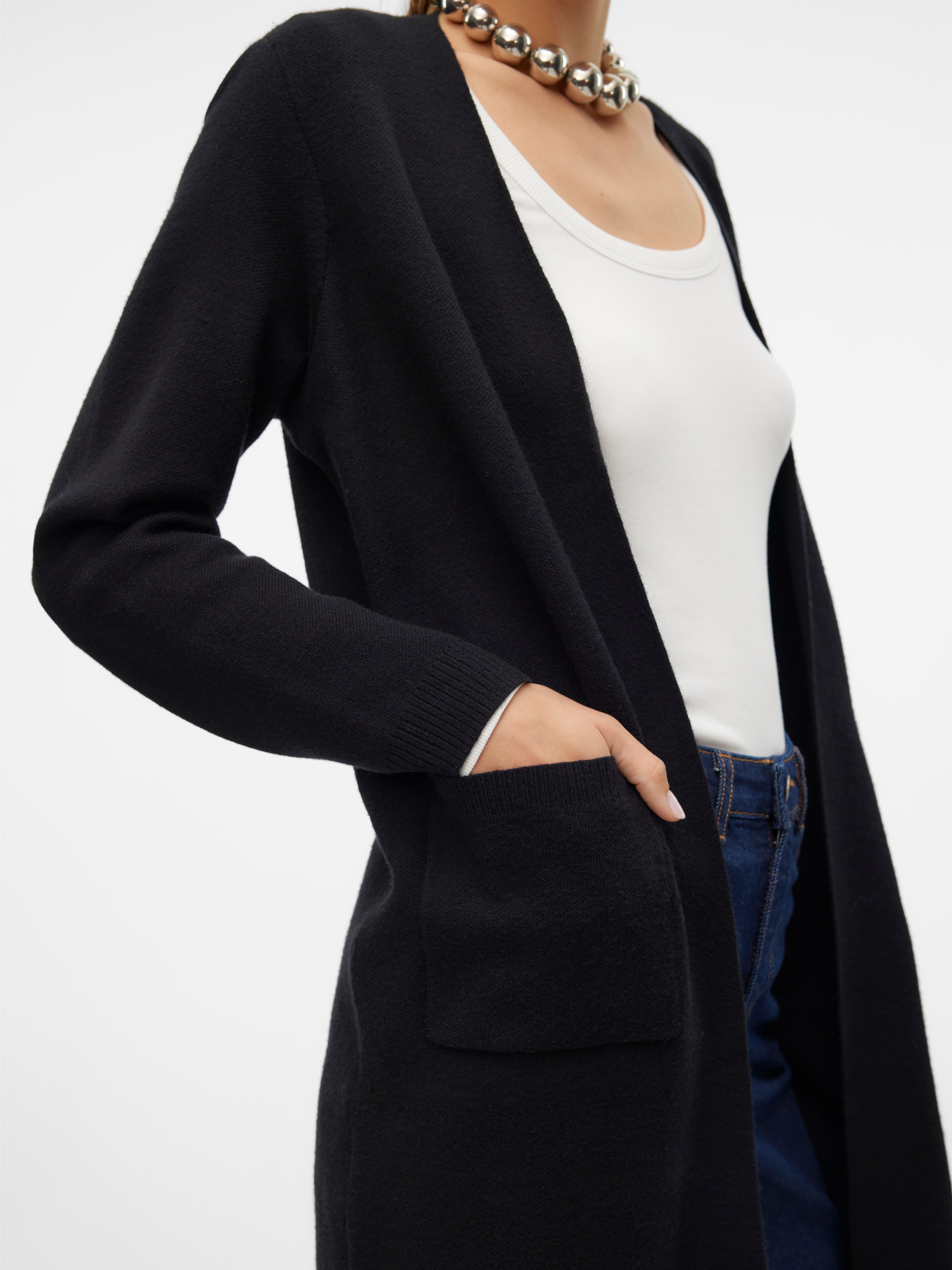 Vero Moda Longstrickjacke »VMSABA LS POCKET COATIGAN GA NOOS«
