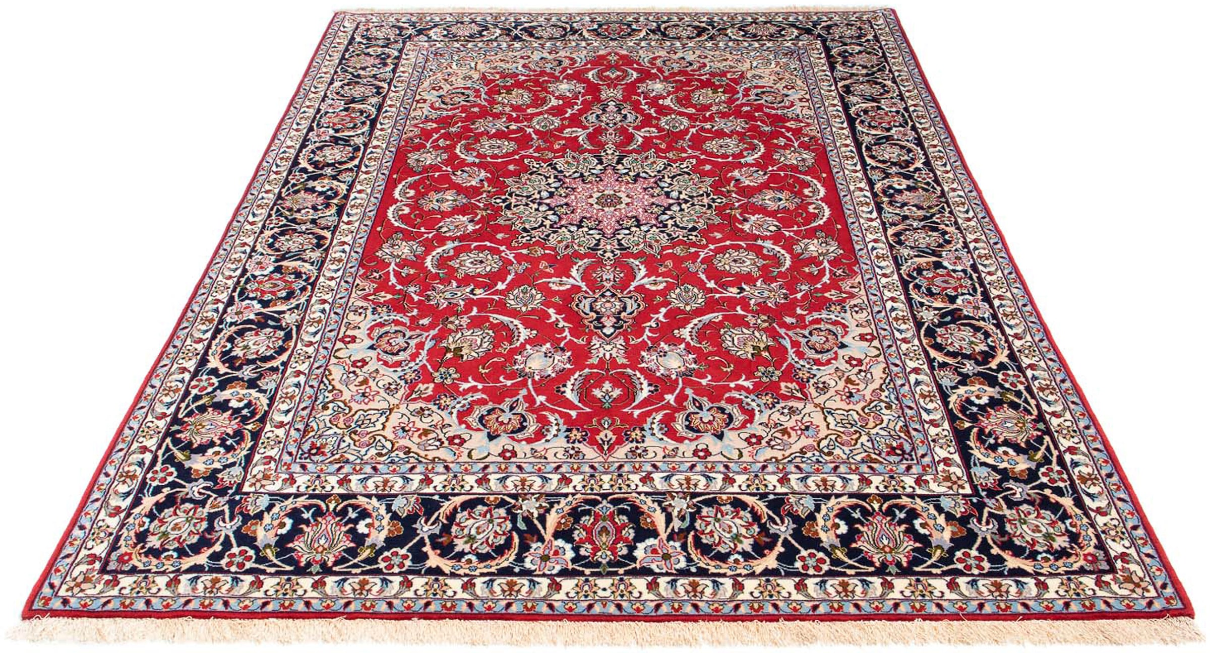 morgenland Orientteppich »Perser - Isfahan - Premium - 233 x 159 cm - rot«, günstig online kaufen