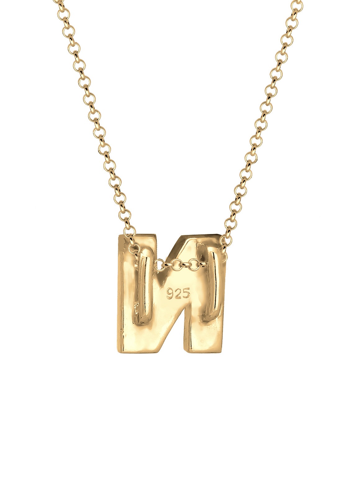 Elli Kette mit Anhänger »Buchstabe N Initialen 925 Sterling Silber«