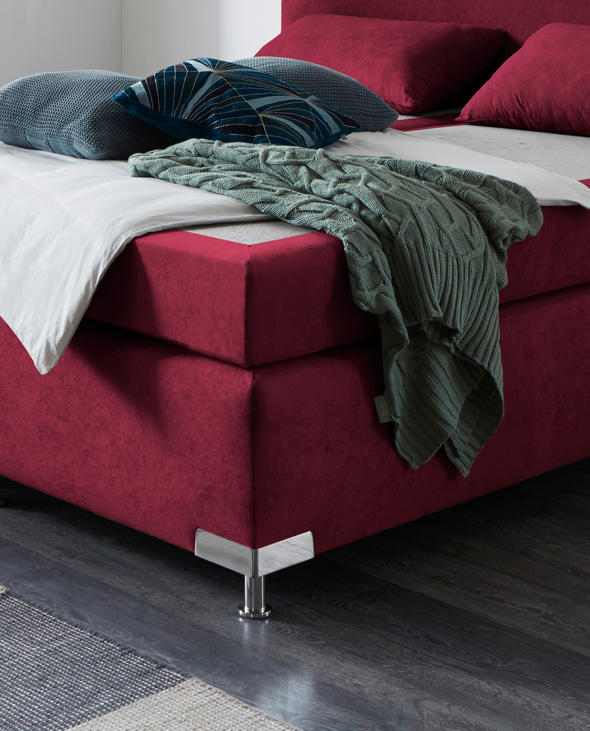 Westfalia Schlafkomfort Boxspringbett »Amsterdam«, (Optional mit Topper)