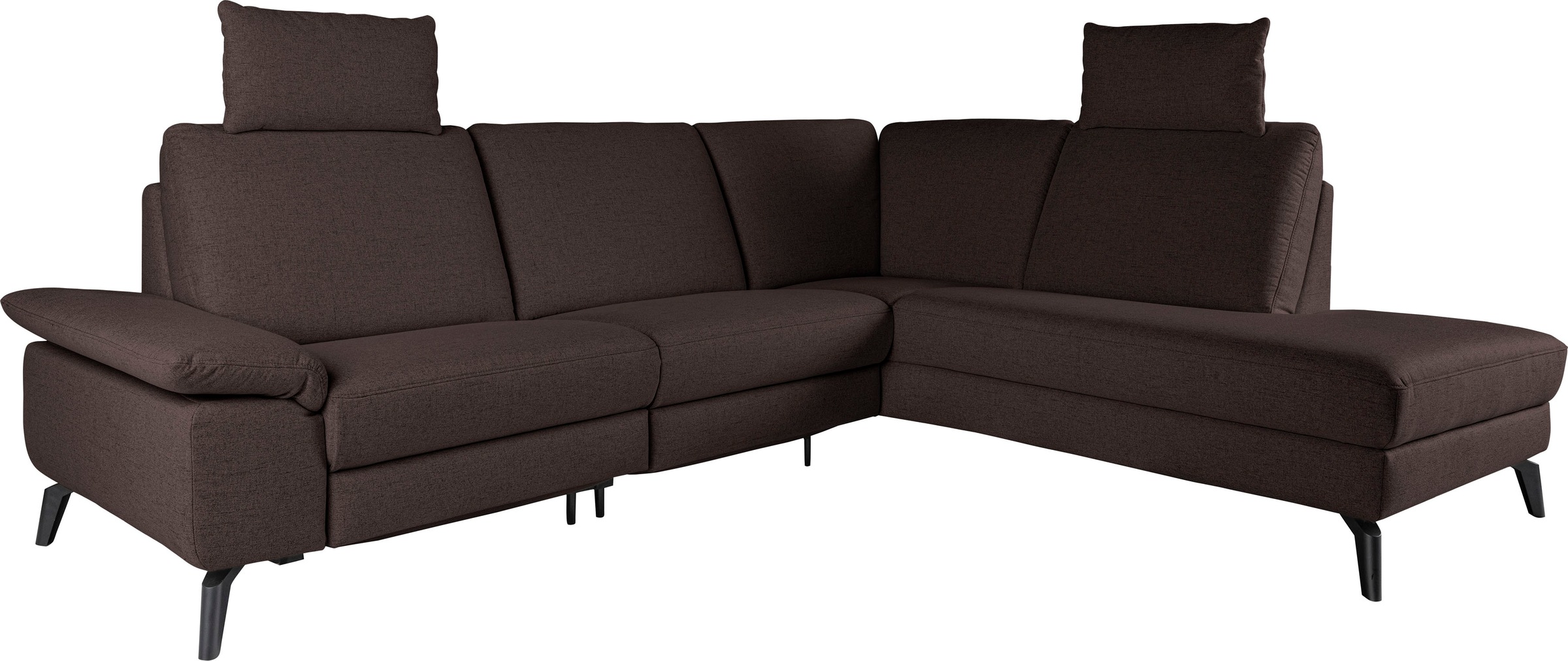 alina Ecksofa, inkl. Kopfstützen, wahlweise mit Relaxfunktion, Breite: 243 cm