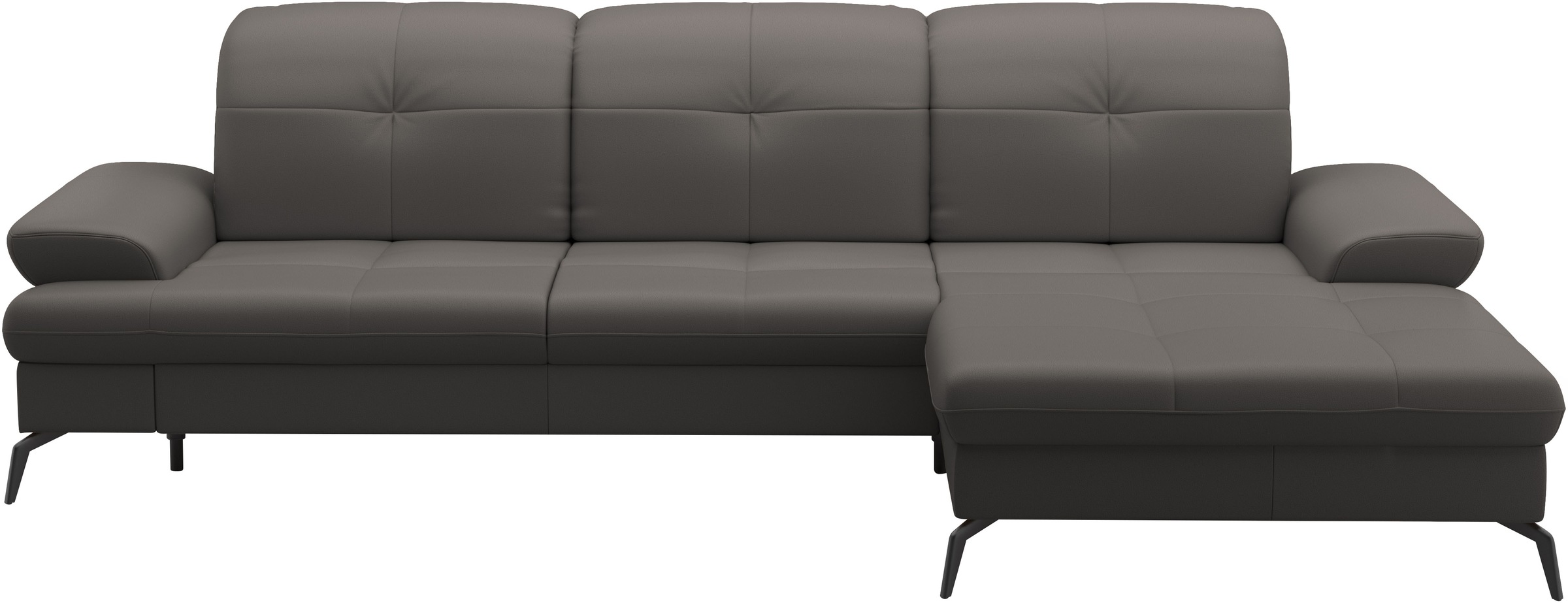 sit&more Ecksofa »Amica, L-Form, inkl. Sitztiefenverstellung & Armteilverstellung«, wahlweise mit Bettfunktion, Bettkasten und Kopfteilverstellung