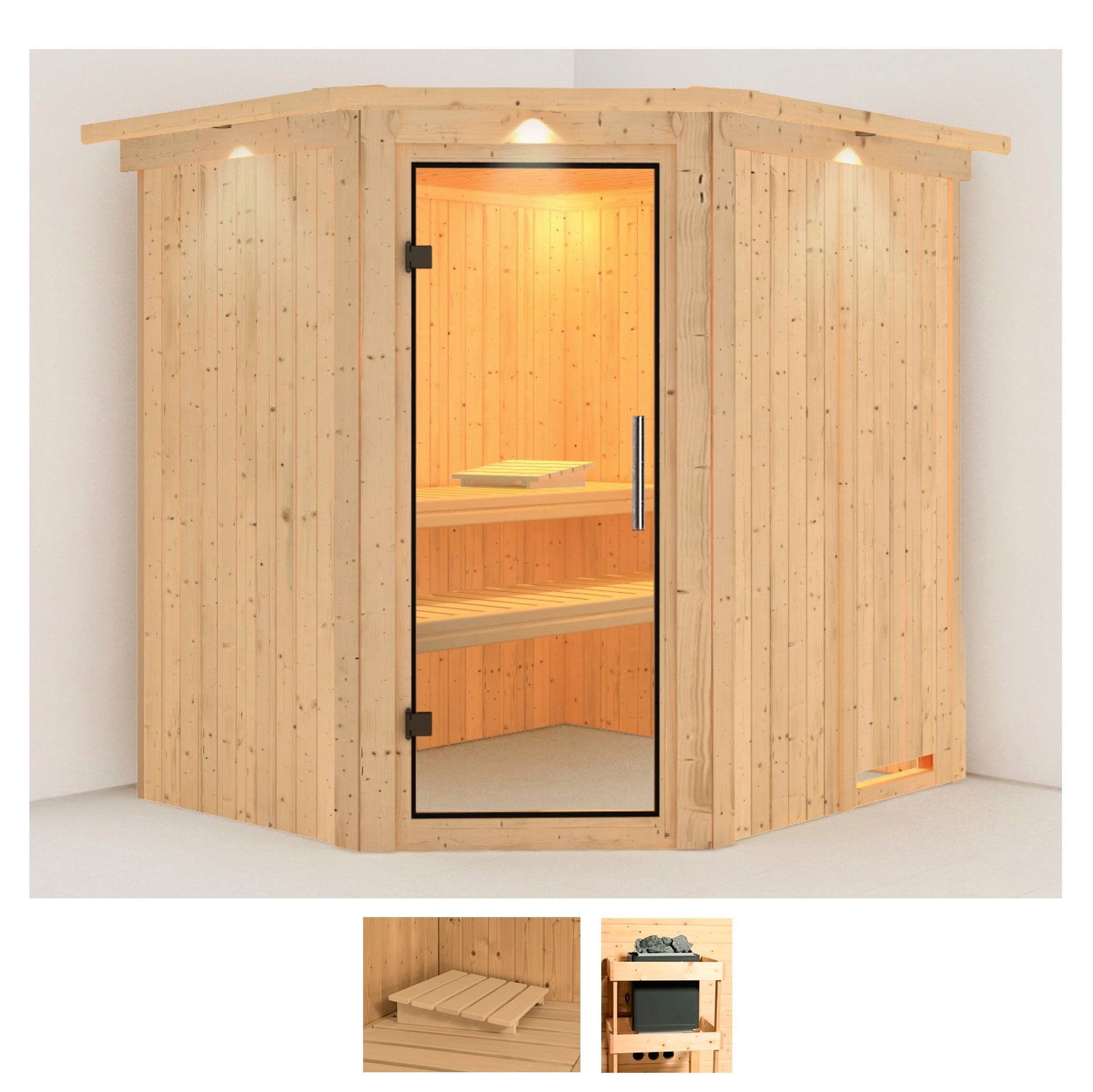 Karibu Sauna »Laila« Set, ohne Ofen günstig online kaufen