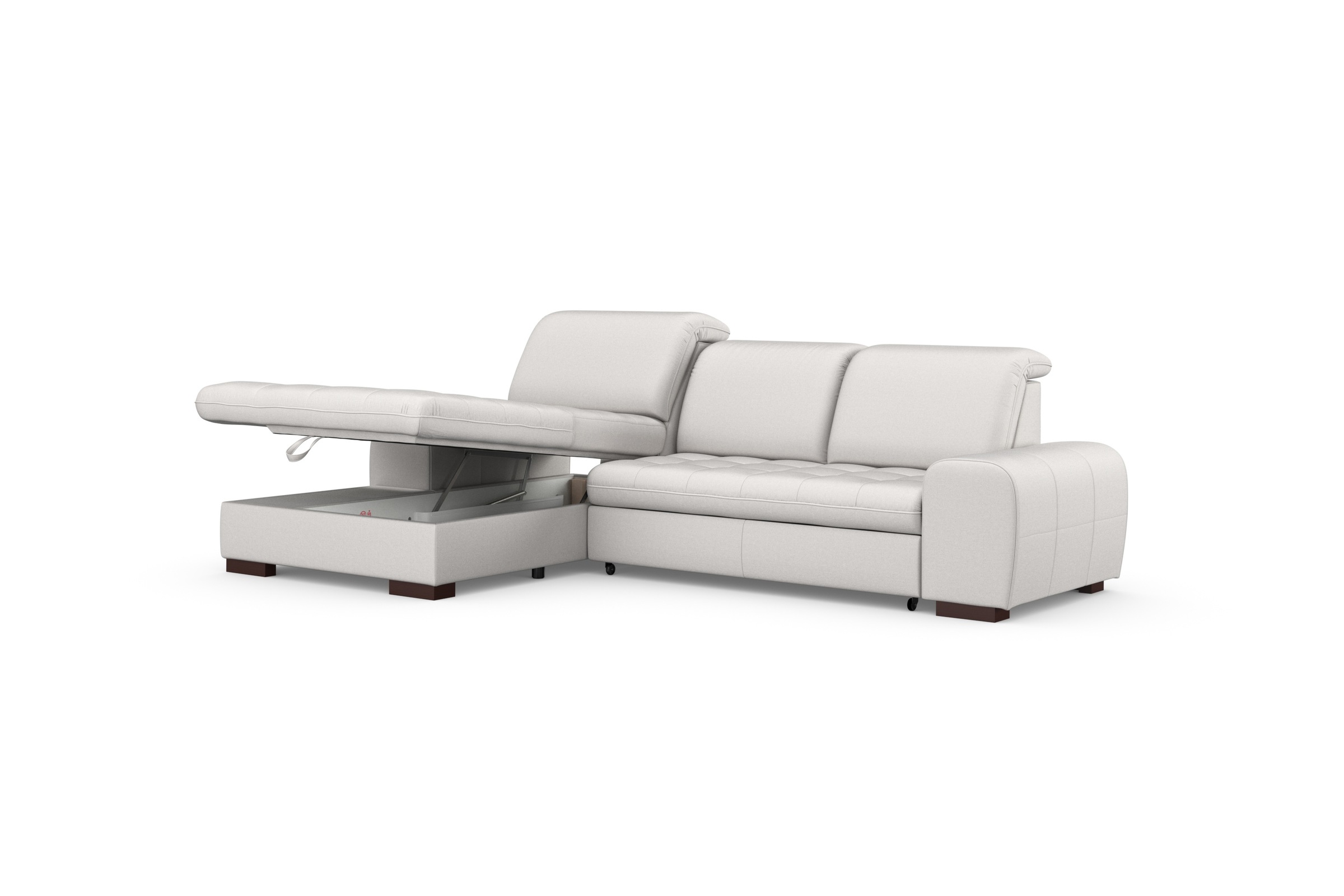sit&more Ecksofa »Luxor L-Form«, wahlweise mit Bettfunktion, Bettkasten und Kopfteilverstellung