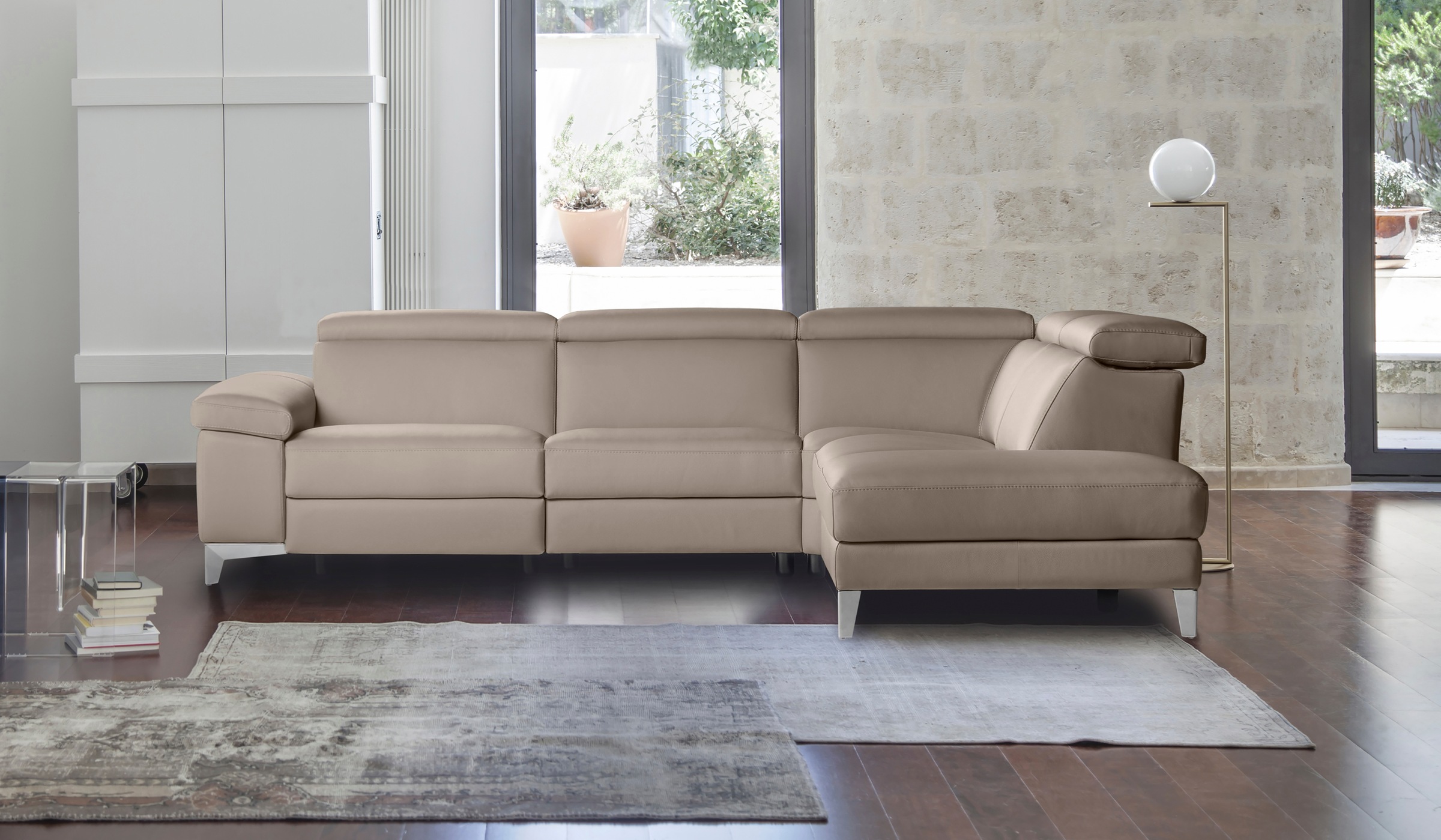 CALIA ITALIA Ecksofa »Nove, erstklassiger Sitzkomfort, mit tollen Komfortfu günstig online kaufen