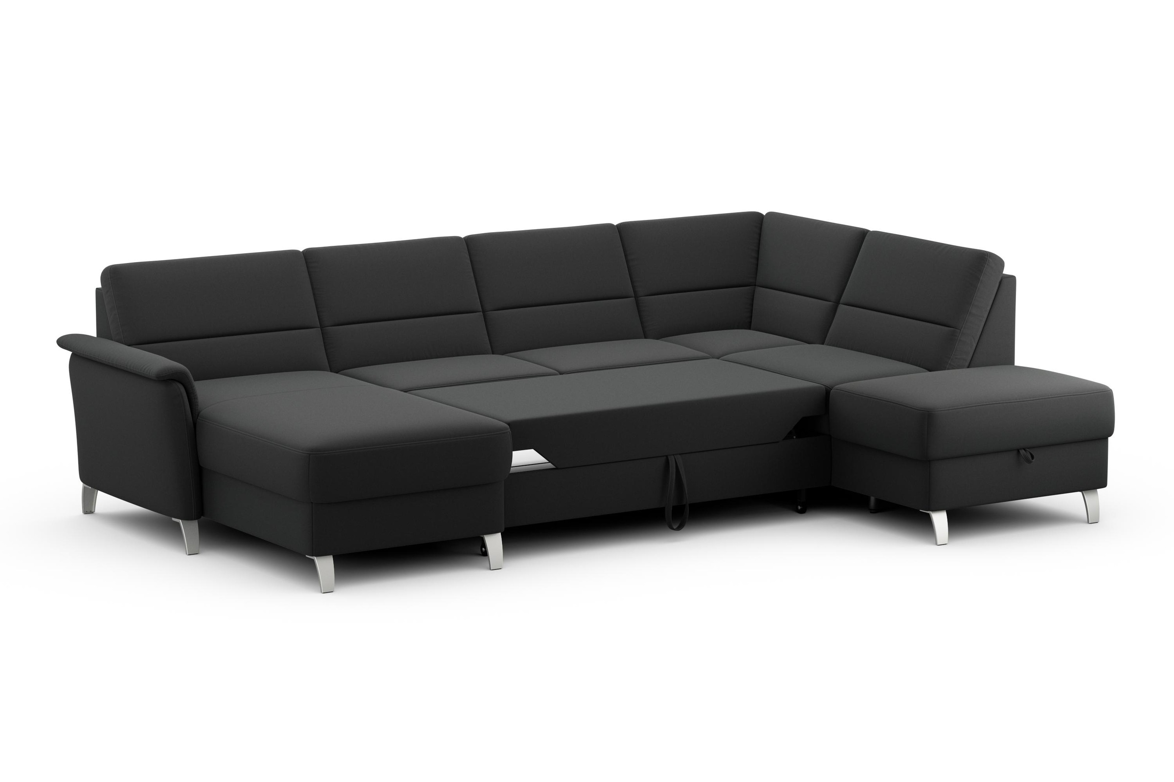 sit&more Wohnlandschaft »Palmera U-Form«, Federkern, wahlweise mit Bettfunktion und mit/ohne Stauraum