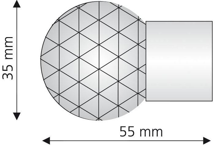 schnell (Set, »Power«, Gardinenstangen mm Liedeco Gardinenstangen-Endstück 1 Ø bequem 20 und St.), für bestellen