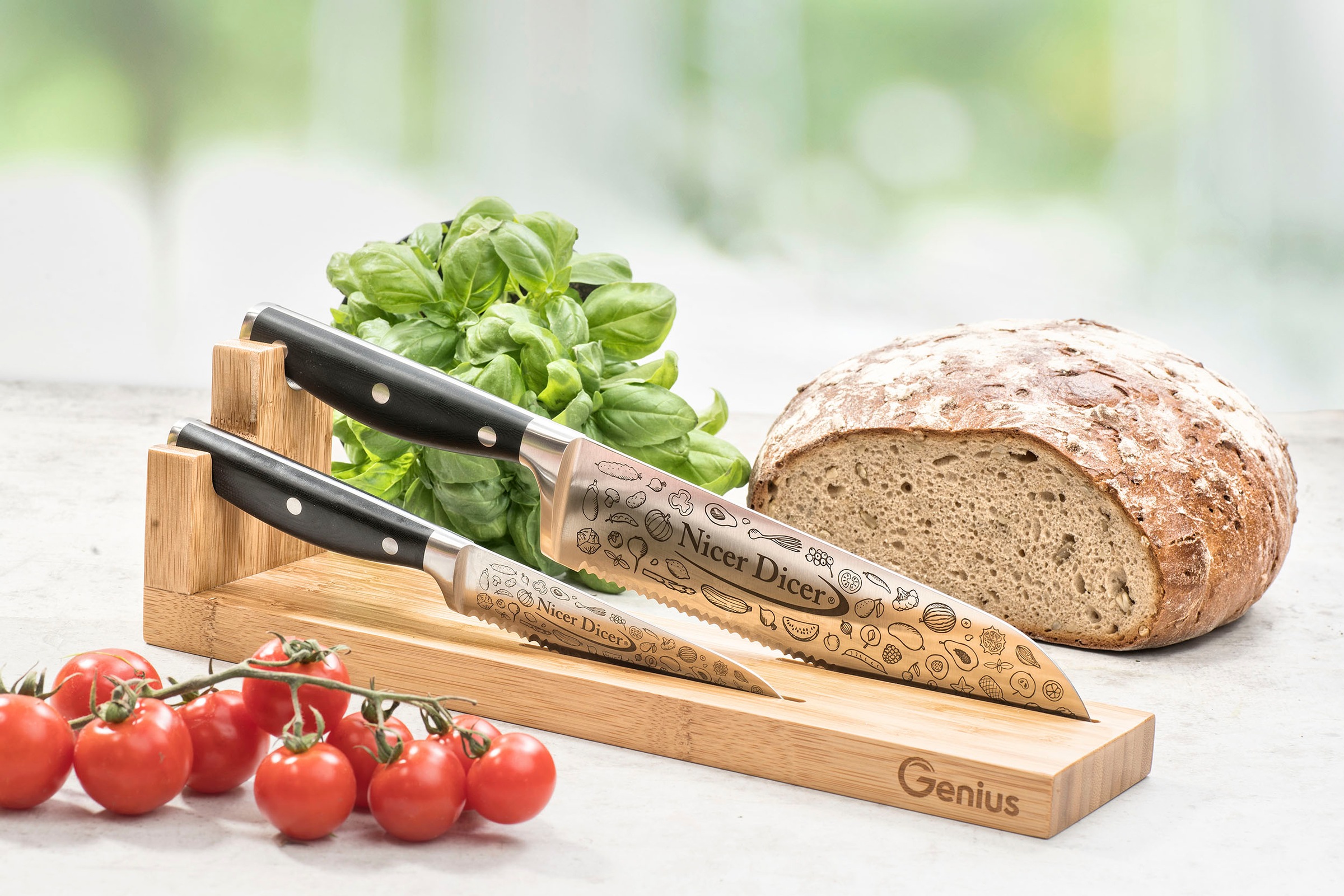 Genius Messerblock »Nicer Dicer Knife Pro«, perfekter Aufbewahrungsort für günstig online kaufen