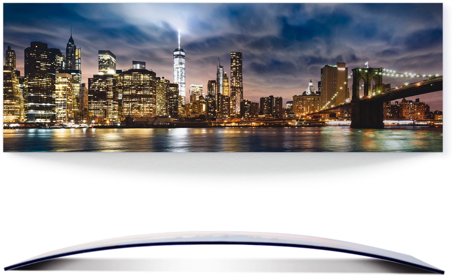 Artland Wandbild "Sonnenaufgang über Manhattan", Amerika, (1 St.), 3D Optik günstig online kaufen