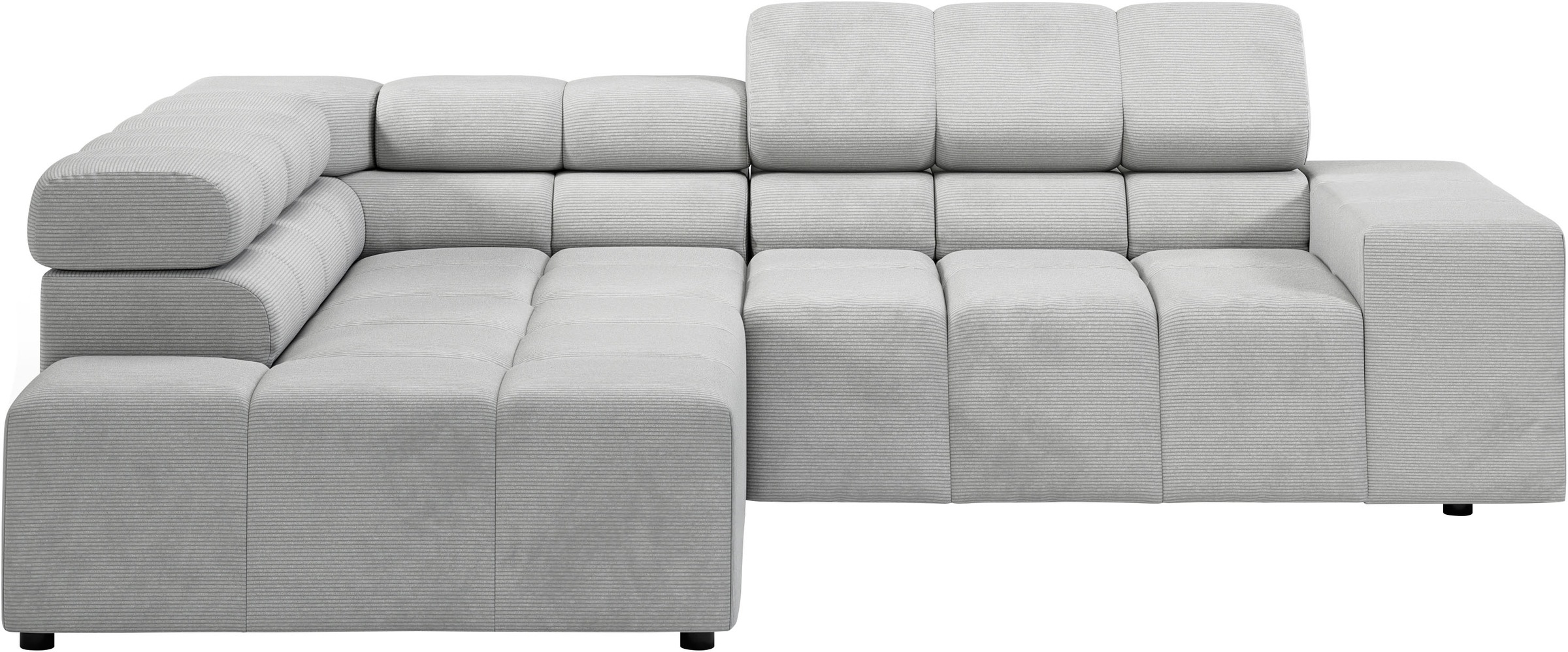 INOSIGN Ecksofa "Ancona, incl. Kopfteilverstellung + 3 Zierkissen, L-Form, günstig online kaufen