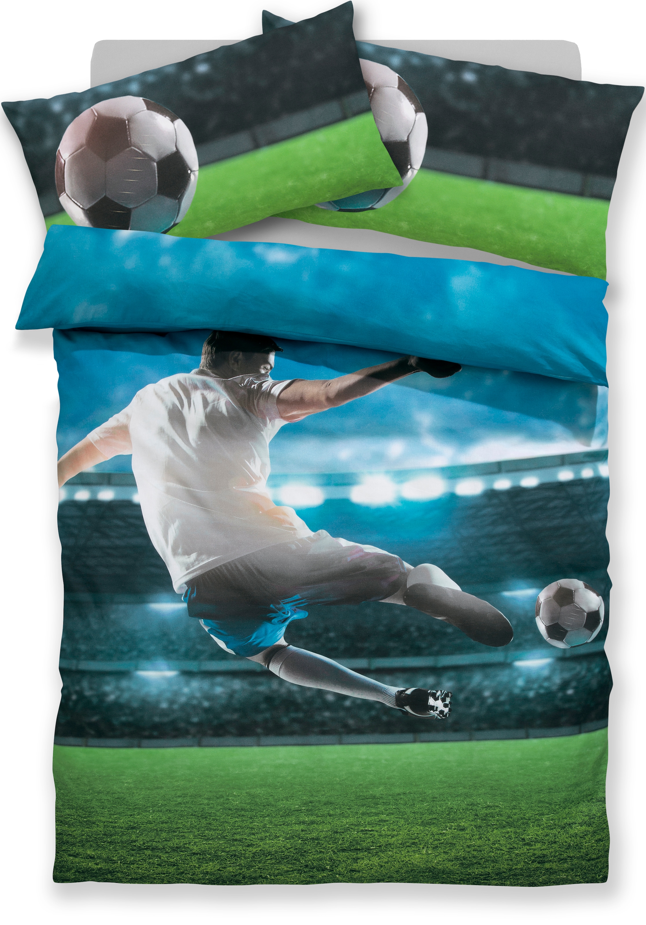 OTTO home Bettwäsche »Joonas« 2 Stk. tlg. American Football günstig online kaufen