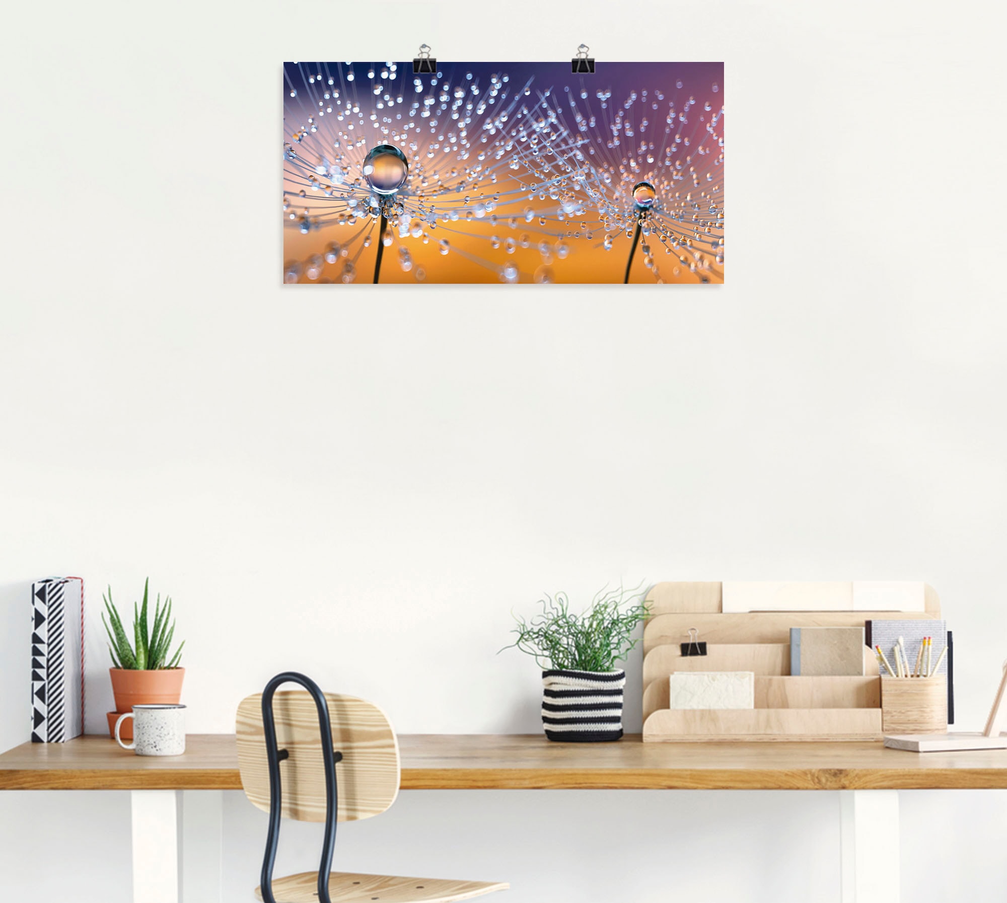Artland Wandbild »Pusteblumen Tautropfen«, Blumenbilder, (1 St.), als Alubild, Outdoorbild, Leinwandbild, Poster, Wandaufkleber