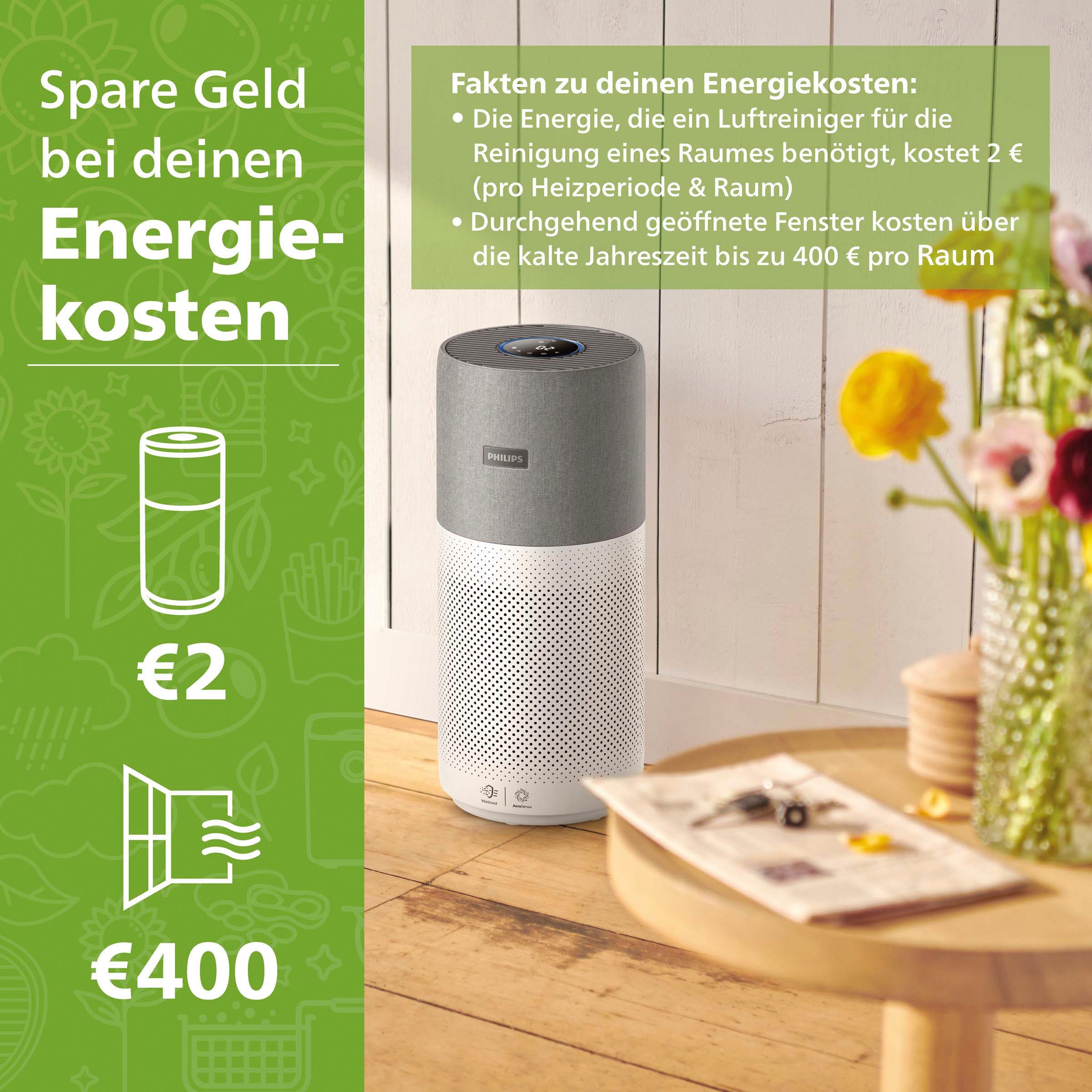 Philips Luftreiniger »AC3033/10 3000i Serie«, für 104 m² Räume, mit App-Anbindung und für Allergiker geeignet