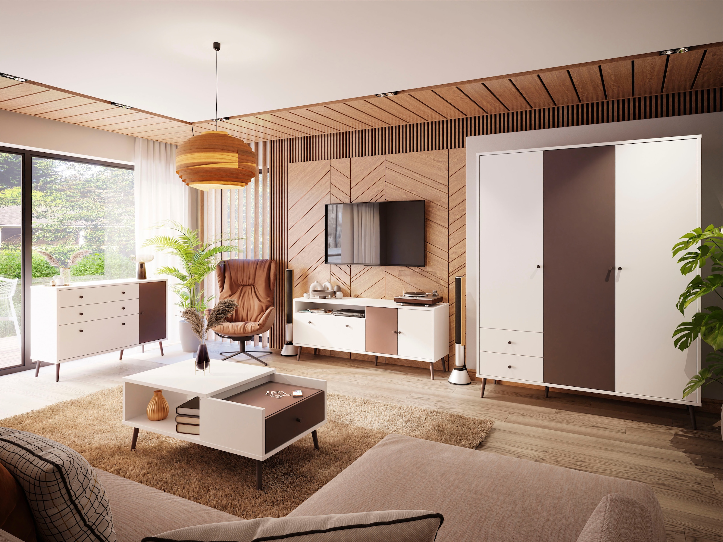 FORTE TV-Board »Harllson EasyKlix by Forte«, die neue geniale Art Möbel aufzubauen