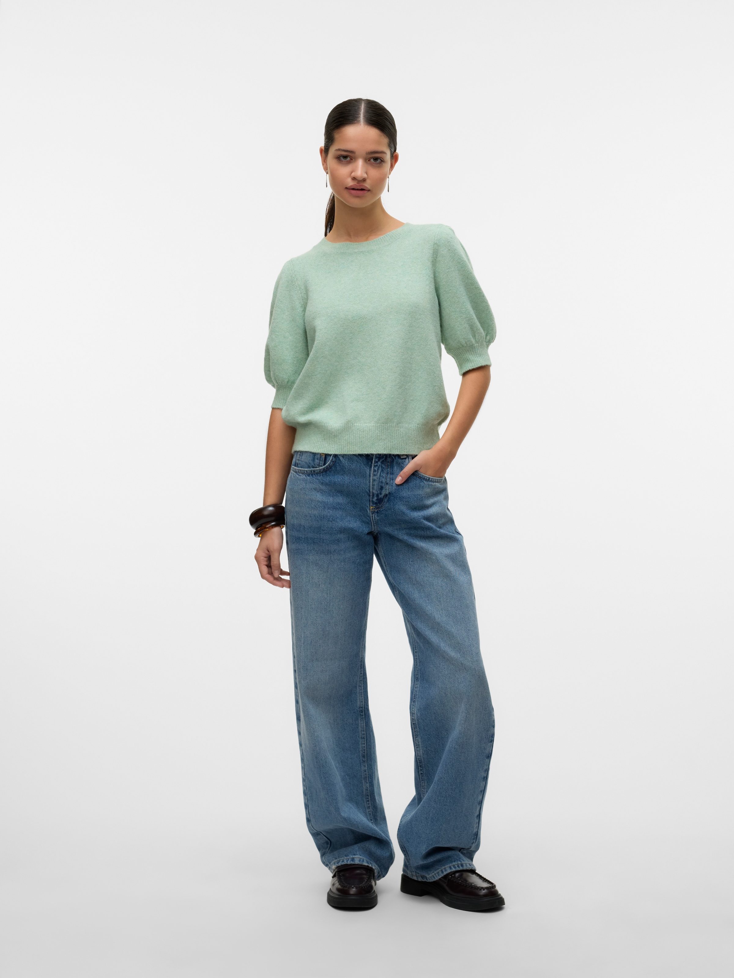Vero Moda Kurzarmpullover »VMDOFFY 2/4 O-NECK PULLOVER GA NOOS«