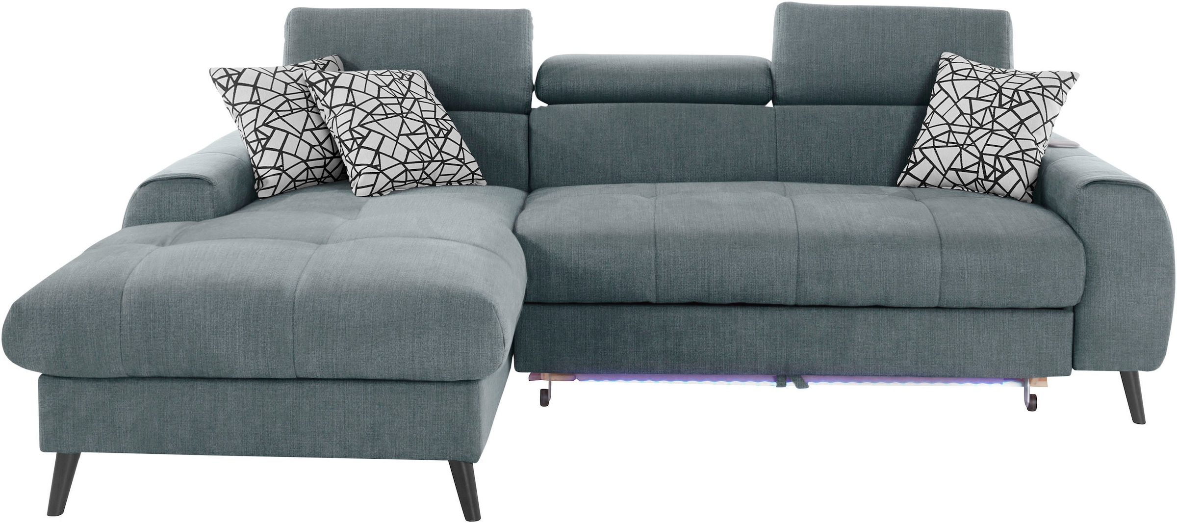 COTTA Ecksofa "Mia L-Form", 3-tlg.-Kissen-Set, Recamiere, wahlweise mit ode günstig online kaufen