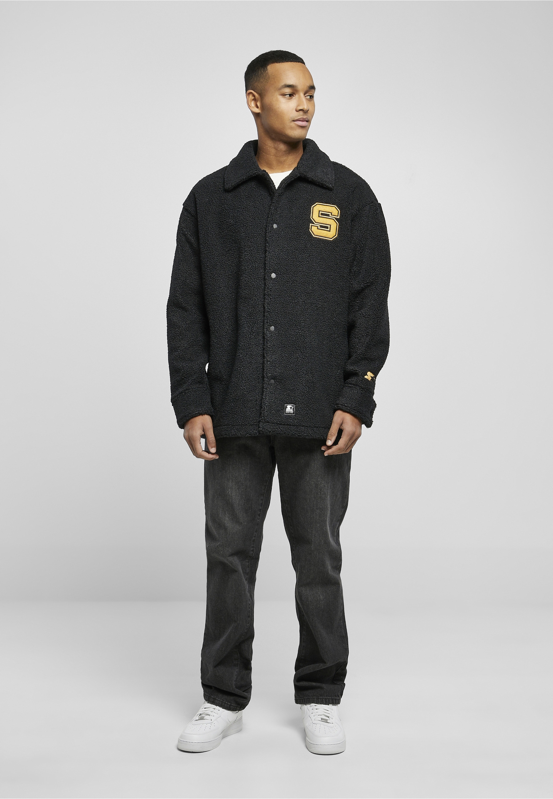Starter Black Label Wintermantel »Starter Black Label Herren Starter Sherpa Shirt Jacket«