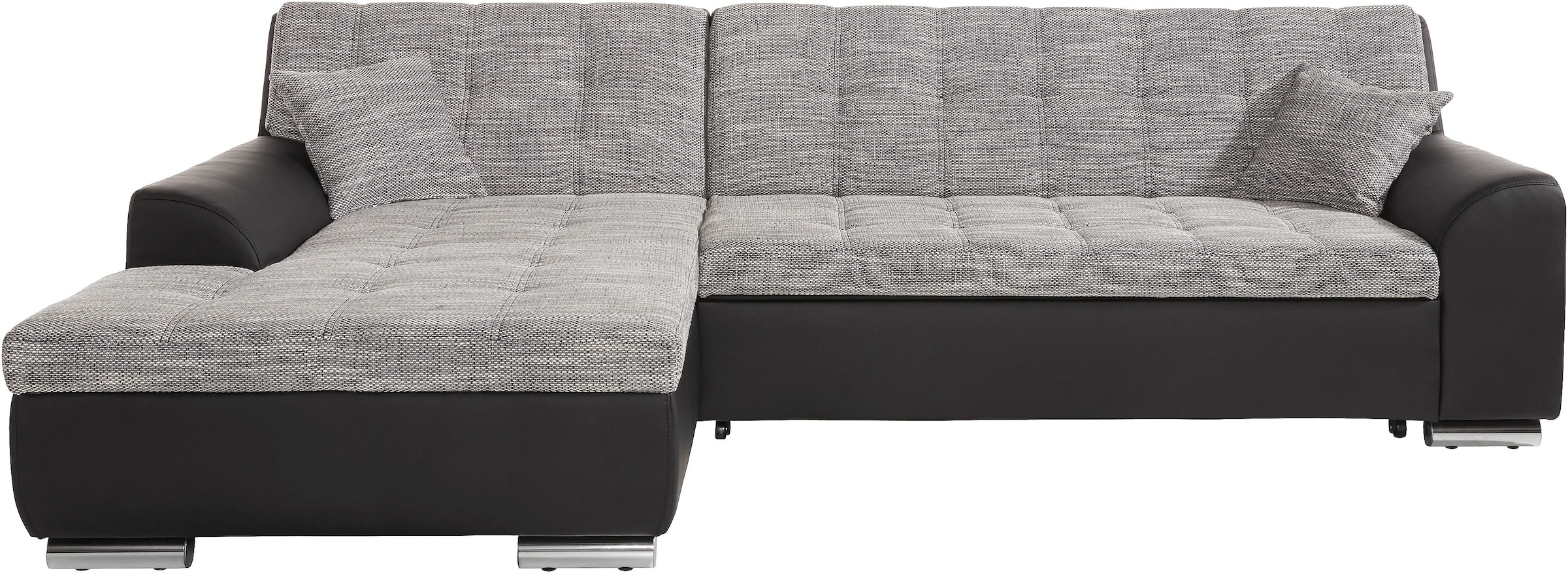 DOMO collection Ecksofa Treviso, wahlweise mit Bettfunktion, incl. Zierkiss günstig online kaufen