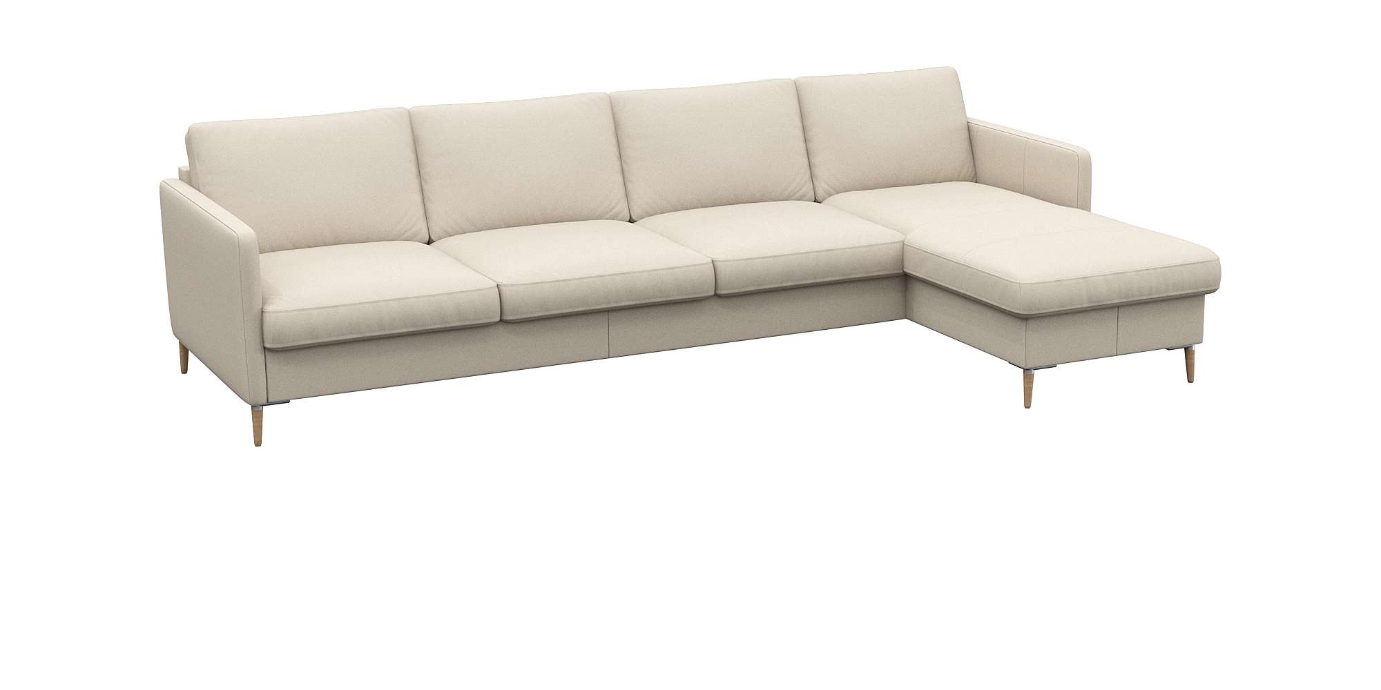 FLEXLUX Ecksofa "Fiore, super Sitzkomfort durch Kaltschaum im Sitz, L-Form" günstig online kaufen
