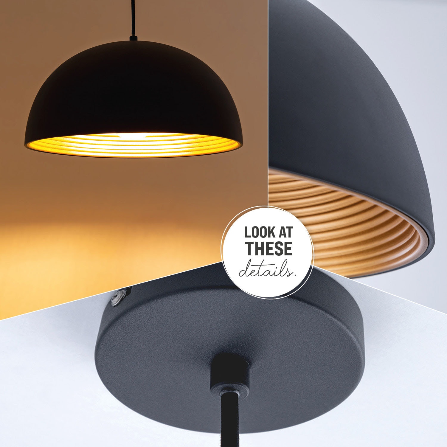 Paco Home Pendelleuchte »SAWYER«, 1 flammig, Leuchtmittel E27 | ohne Leuchtmittel, Hängelampe Esszimmer Küchenlampe Hängend 1,5m Textilkabel Ã˜40,5cm