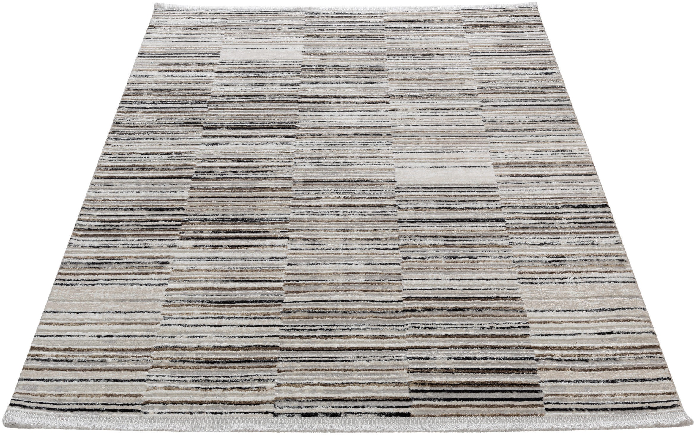 Sehrazat Teppich »Glory 260«, rechteckig, 10 mm Höhe, Hoch-Tief-Struktur, Kurzflorteppich, Wohnzimmer
