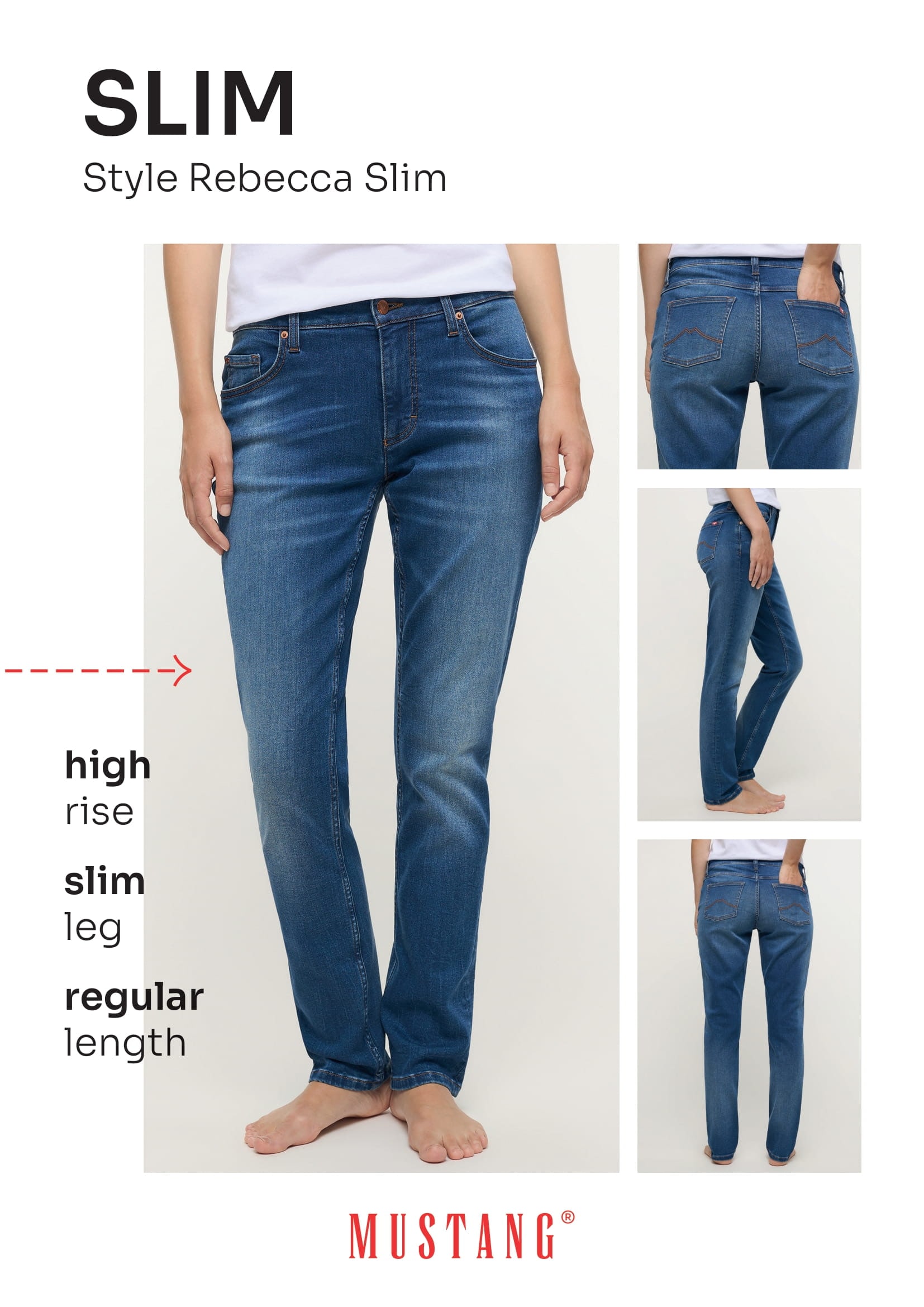 MUSTANG Slim-fit-Jeans »Rebecca«