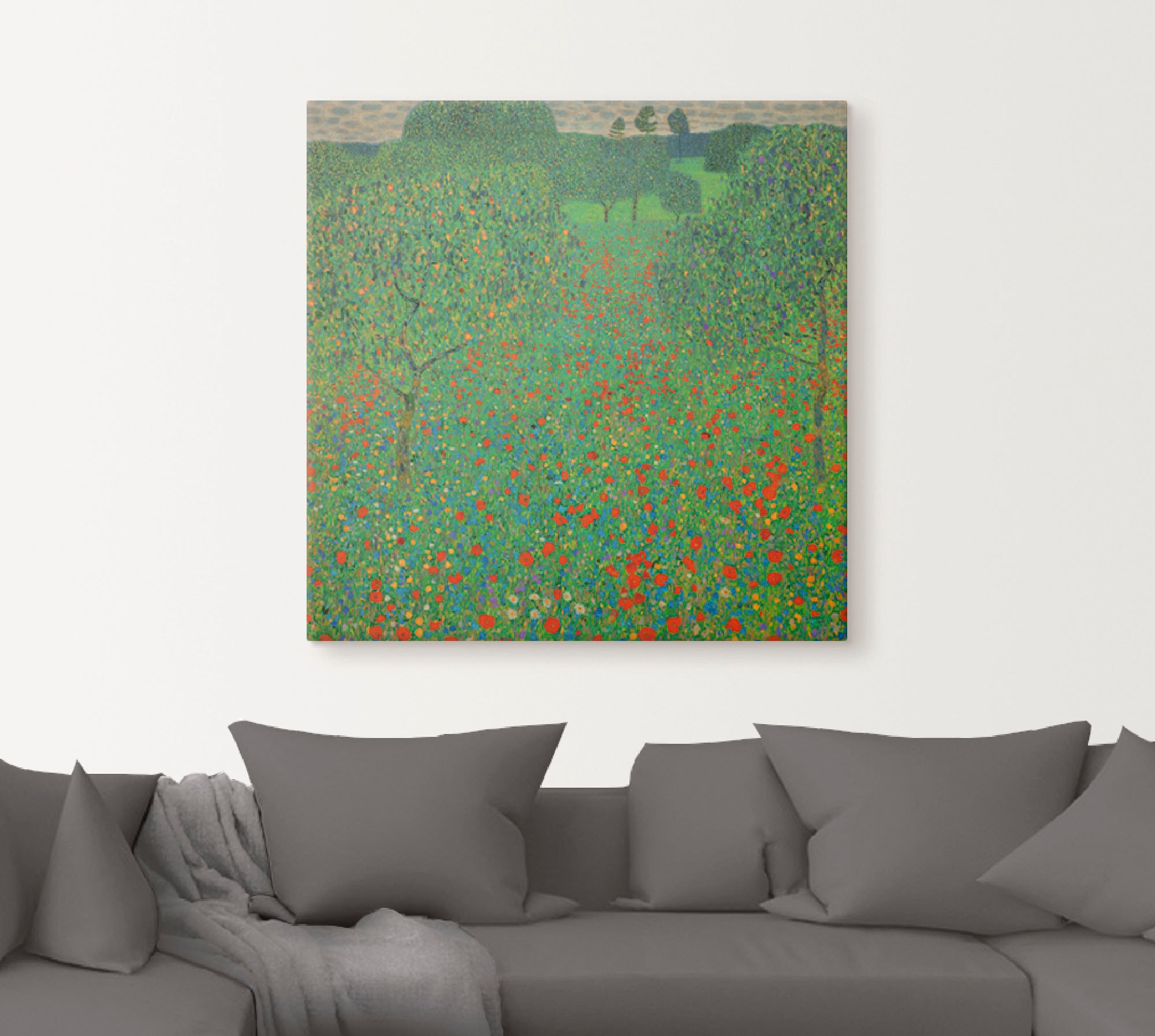 Artland Wandbild »Feld mit Mohn«, Blumen, (1 St.), als Alubild, Outdoorbild günstig online kaufen