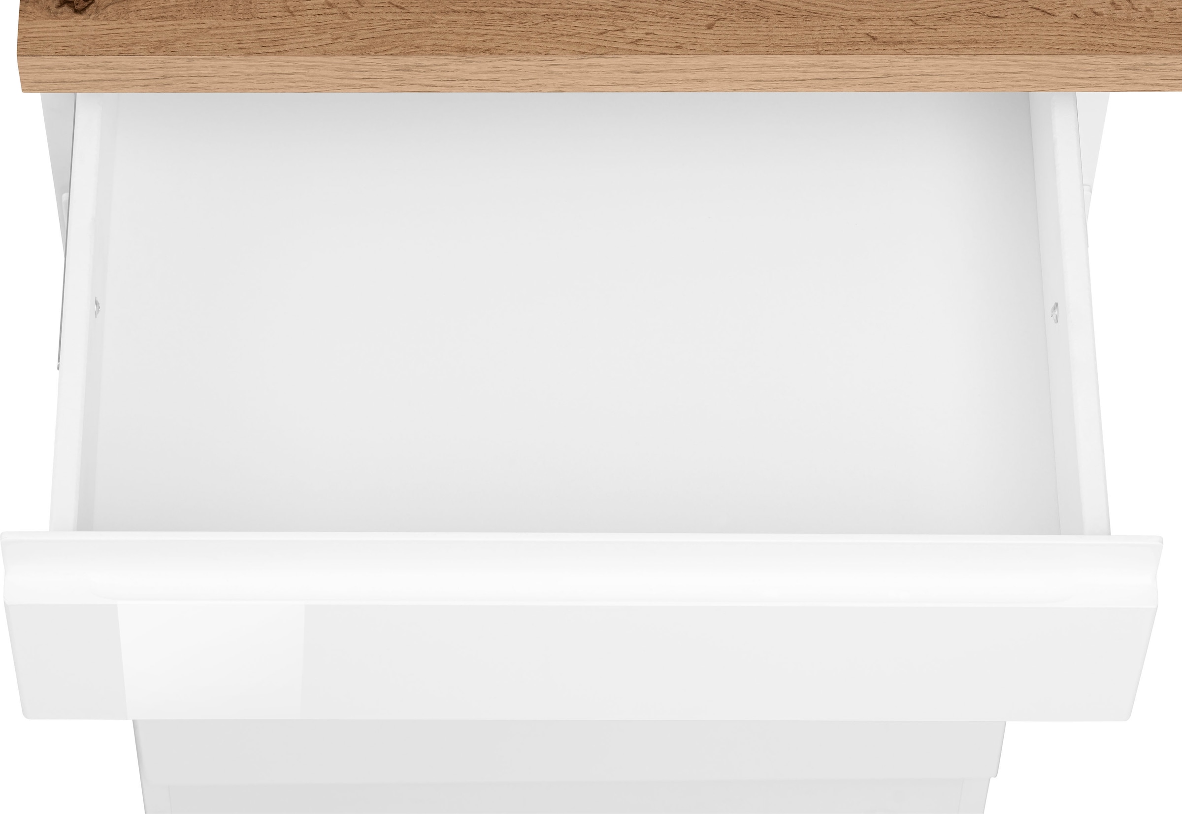 HELD MÖBEL Küchenzeile »Virginia«, Breite 390 cm, mit Glaskeramik-oder Induktionskochfeld