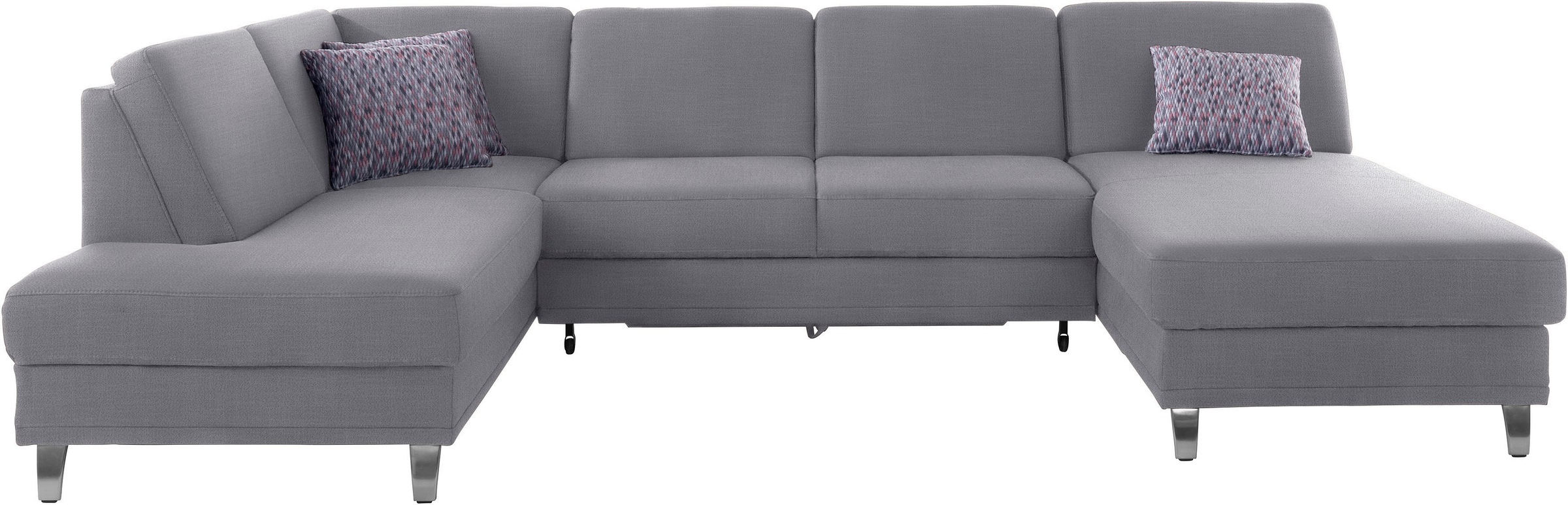 sit&more Wohnlandschaft »Clio U-Form«, wahlweise mit Bettfunktion und Bettkasten, inklusive Federkern
