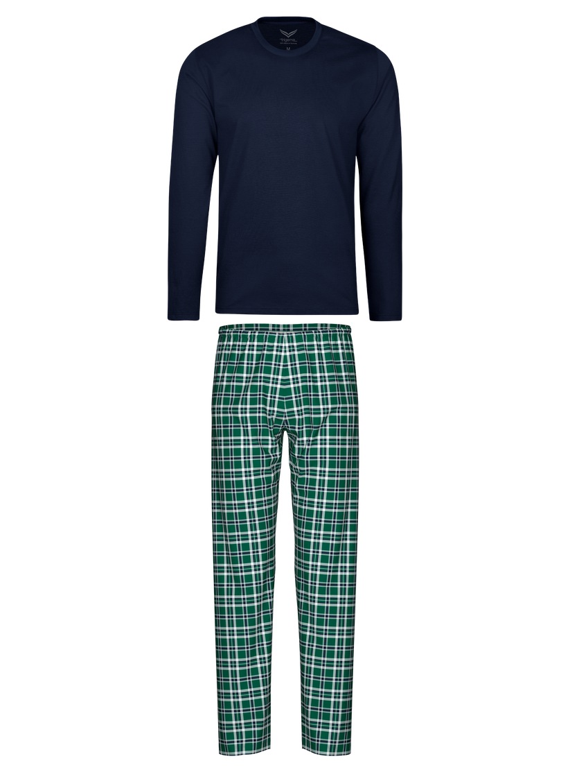 Trigema Schlafanzug »TRIGEMA Pyjama im Karo Style« 1 tlg.